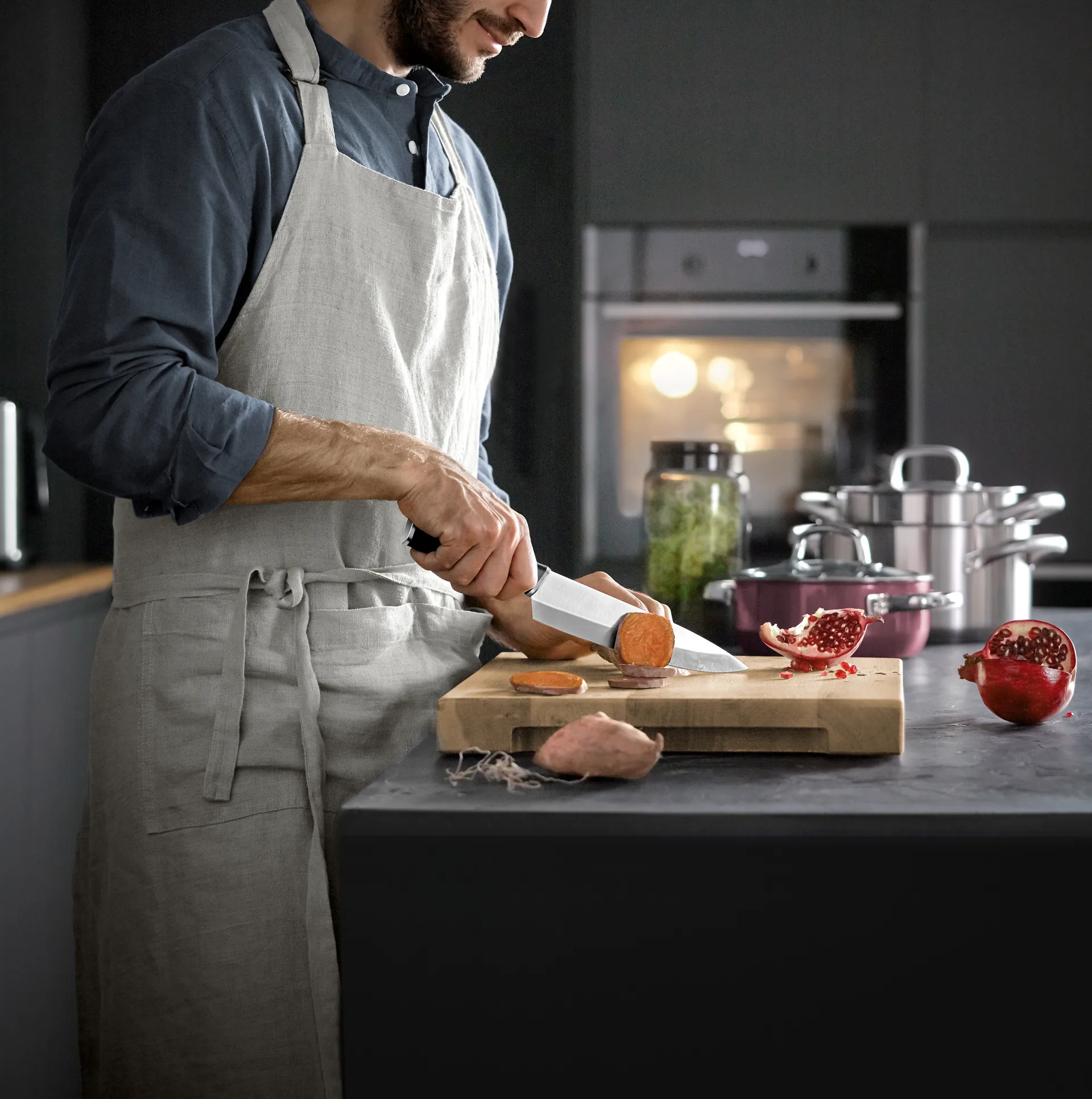 Faca cromargan Kineo, 3 un., Aço inoxidável WMF