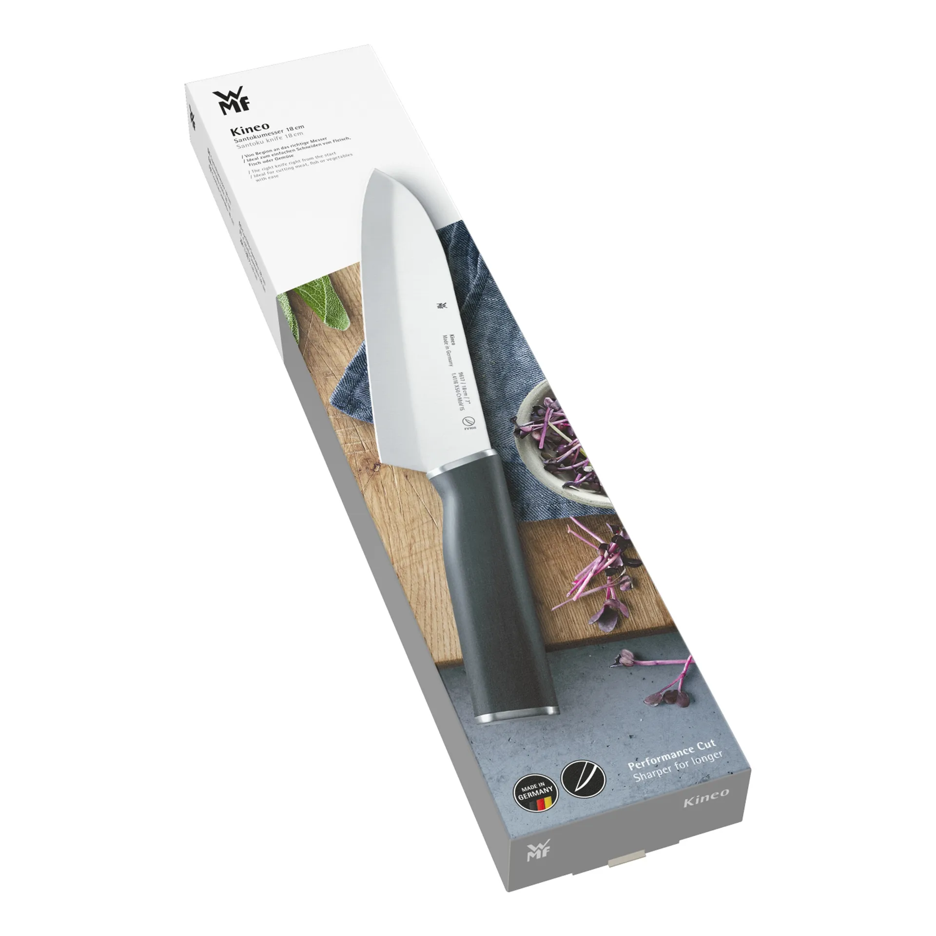 Faca santoku cromargan Kineo , 18 cm WMF