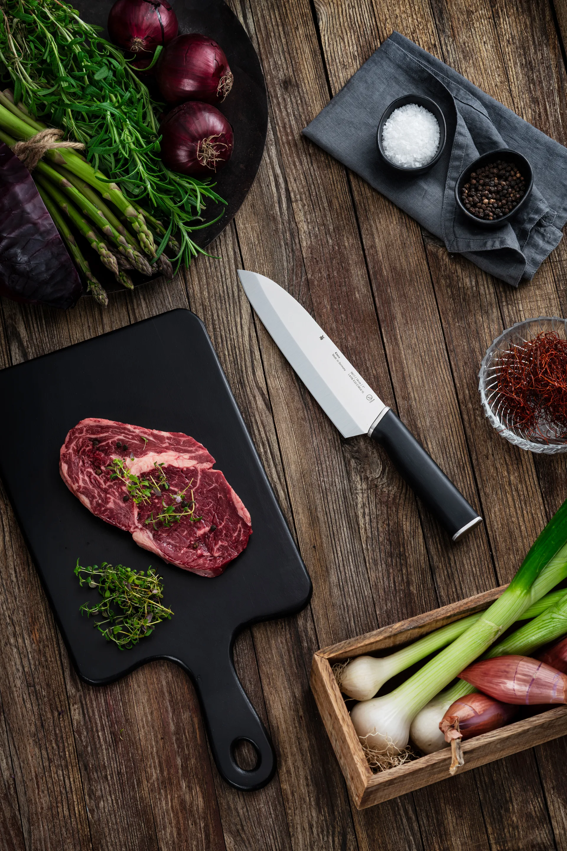 Faca santoku cromargan Kineo , 18 cm WMF