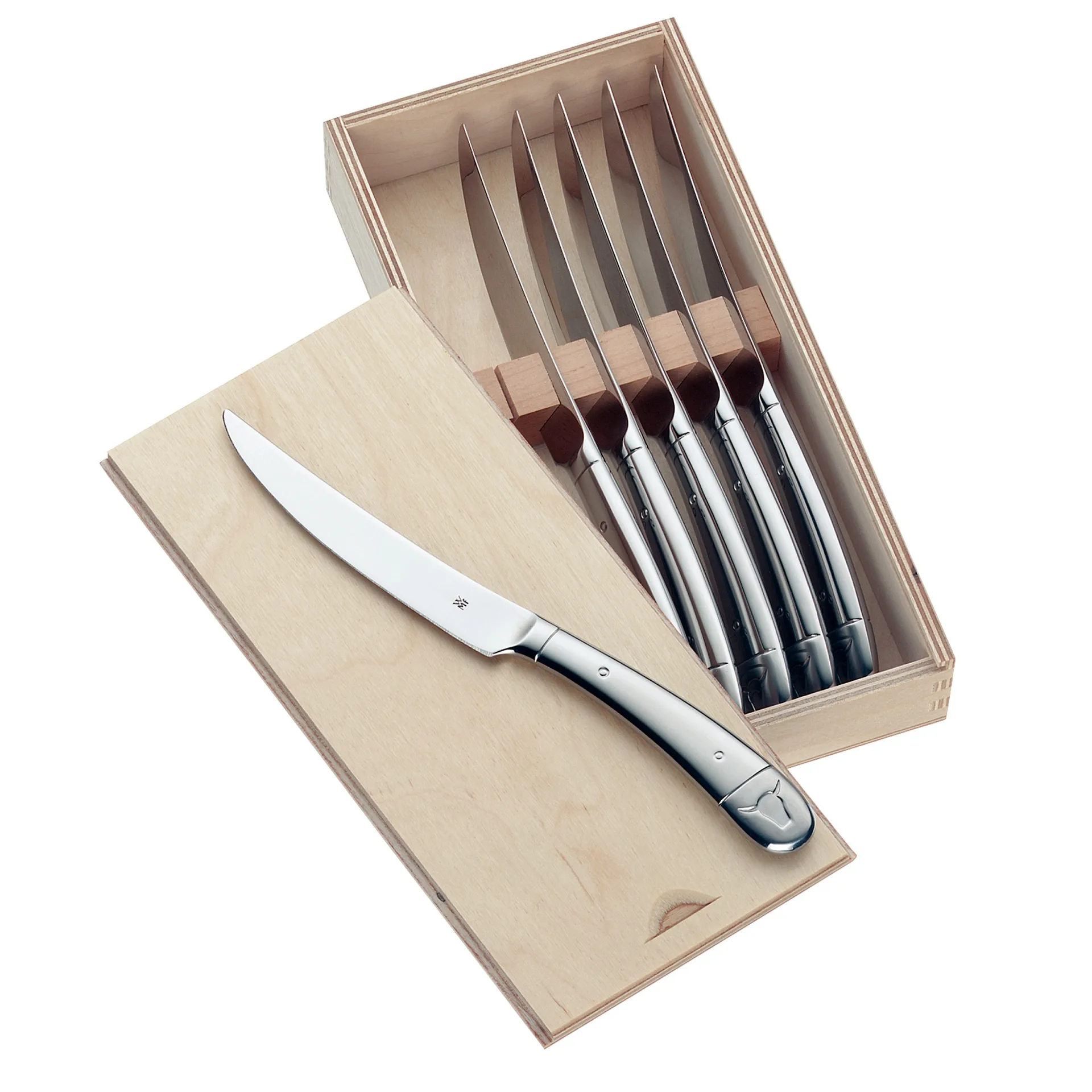 Faca serrilhada Geschenkidee, 6 un., Aço inoxidável WMF