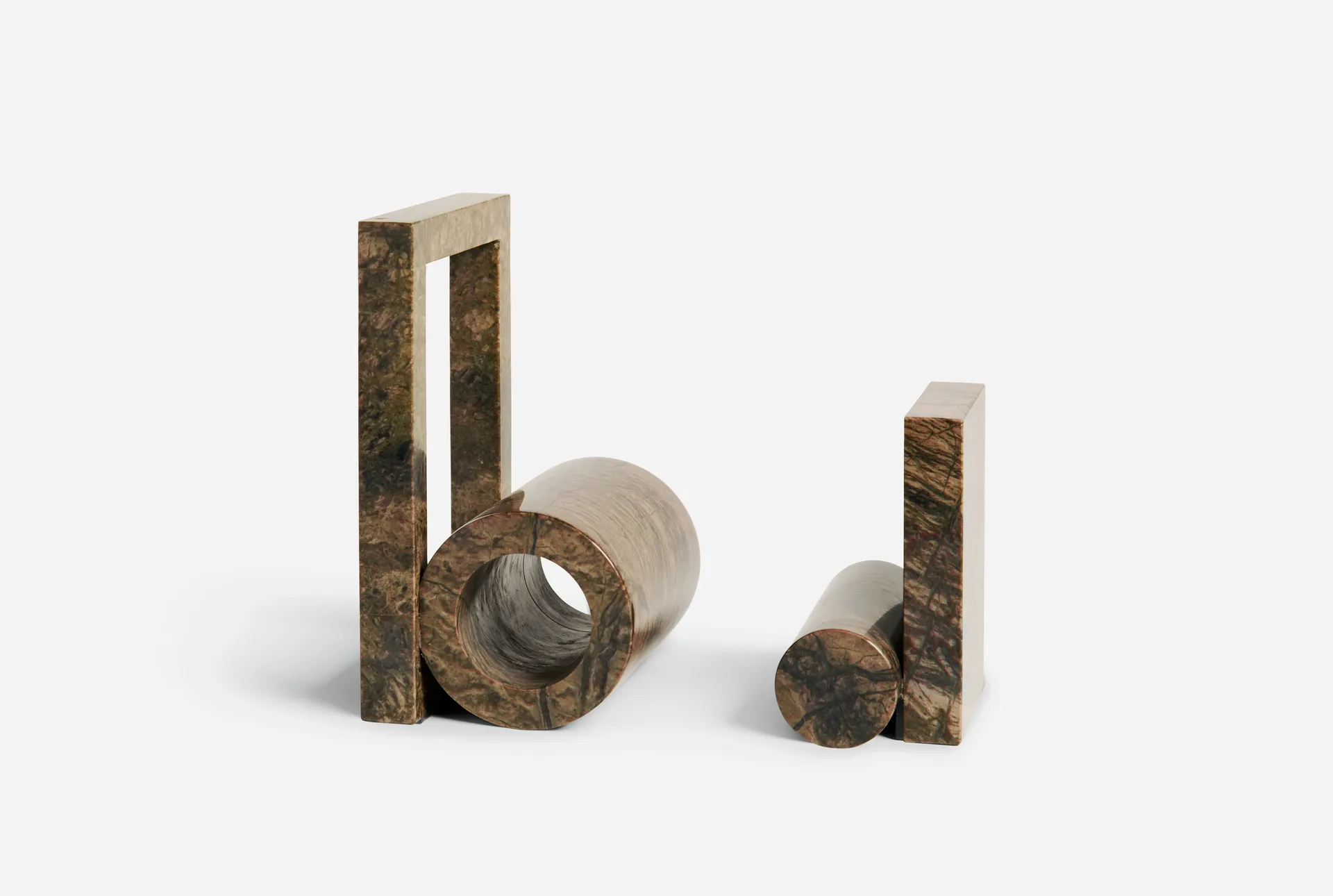 Booknd suporte para livros mármore, Marrom Woud