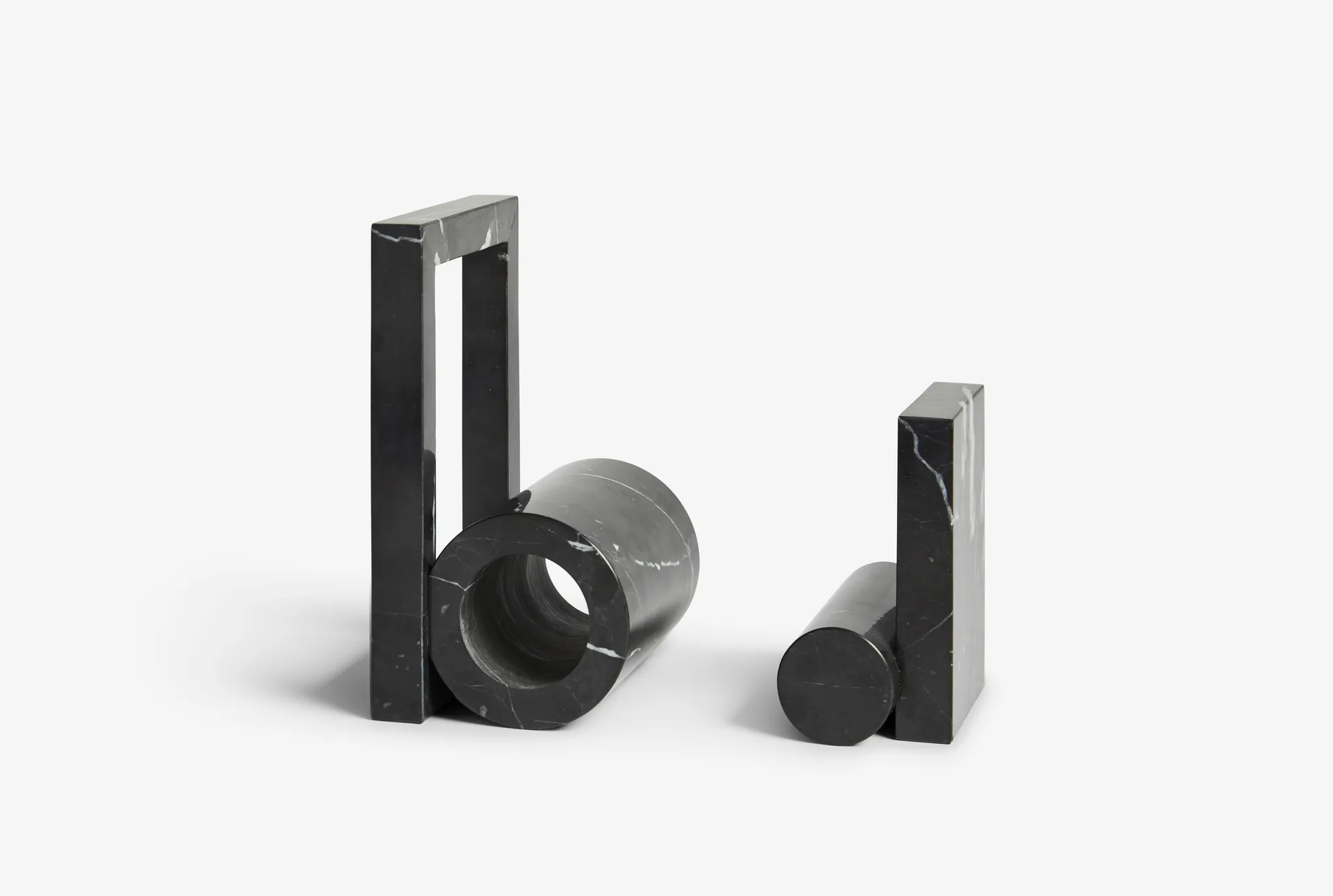 Booknd suporte para livros mármore, Preto Woud