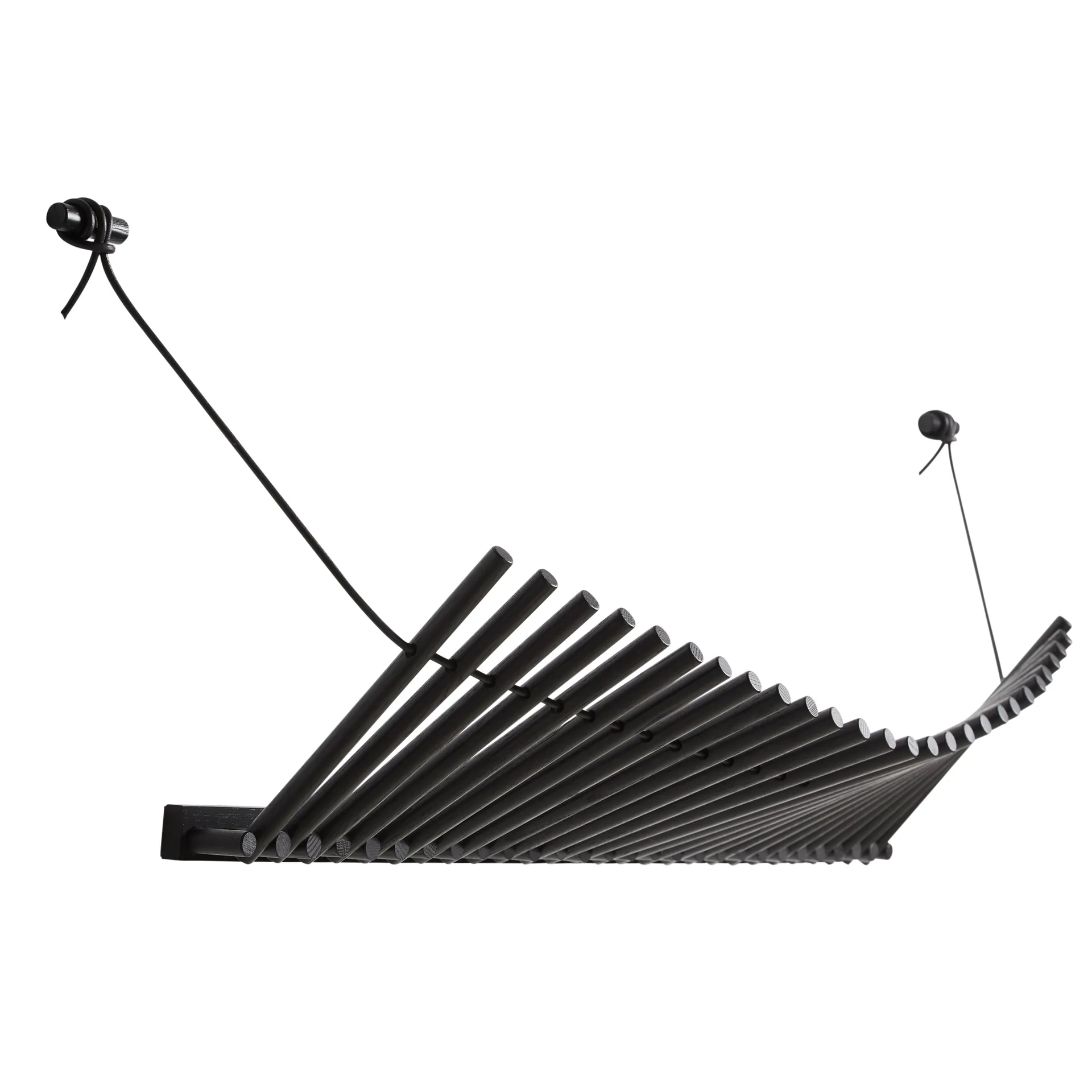 Cabide Knaegt, carvalho pintado de preto Woud