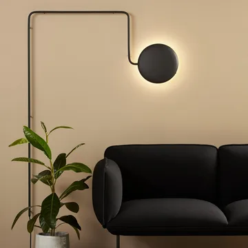 Candeeiro de parede Mercury - preto - Woud