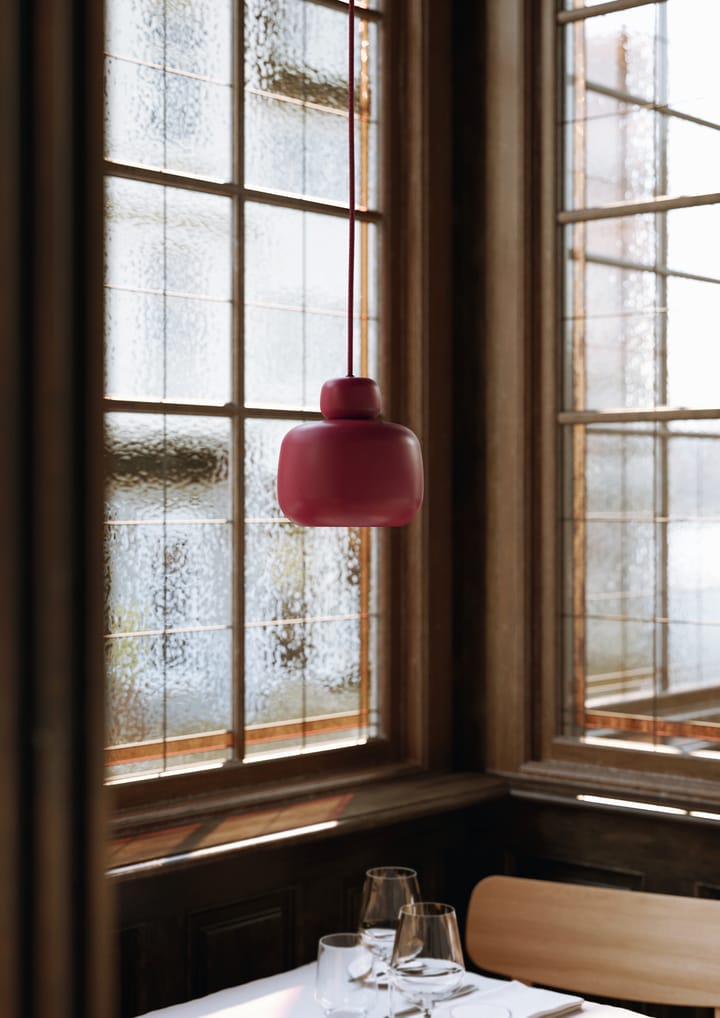 Candeeiro de teto pequeno Stone, Deep red Woud