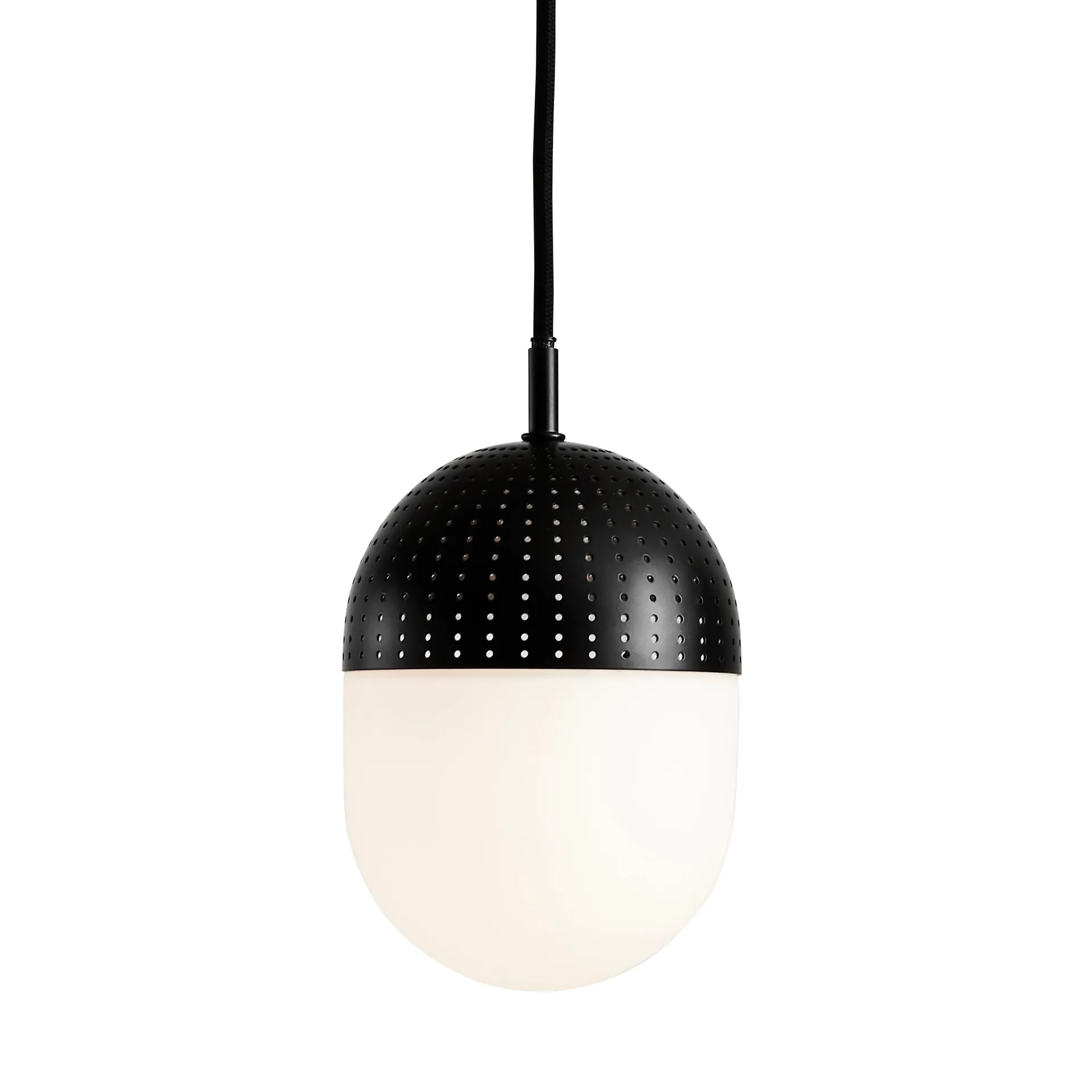 Candeeiro suspenso Dot médio, preto Woud