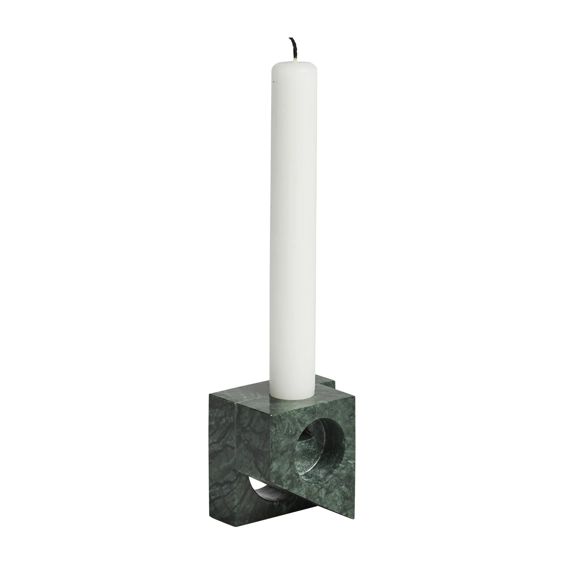 Jeu de dés 2 porta-velas mármore, Verde Woud