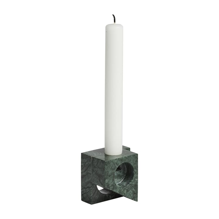 Jeu de dés 2 porta-velas mármore - Verde - Woud