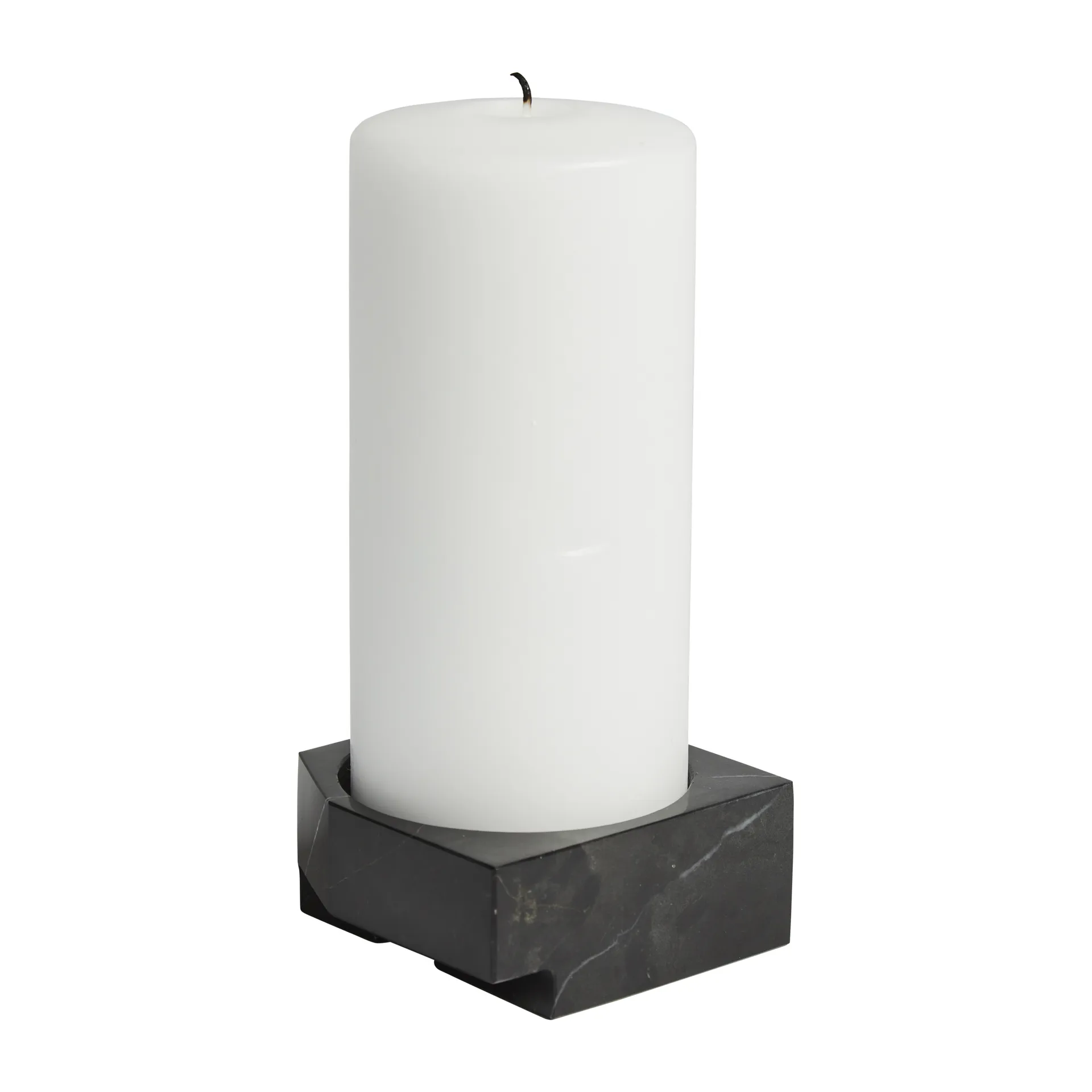 Jeu de dés 3 porta-velas mármore, Preto Woud