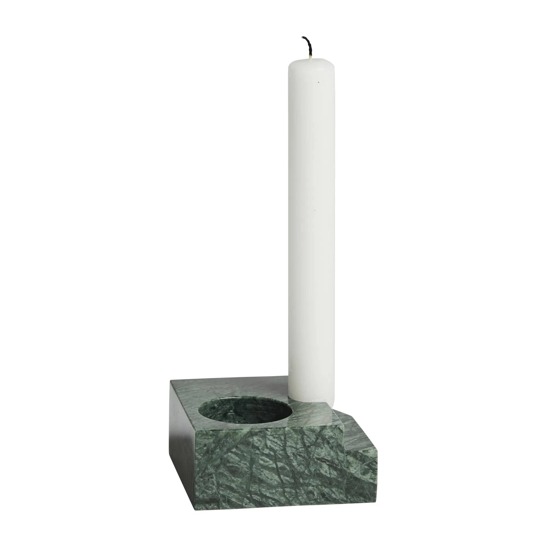 Jeu de dés 3 porta-velas mármore, Verde Woud