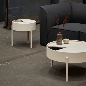 Mesa de apoio Arc - Freixo pigmentado branco - Woud