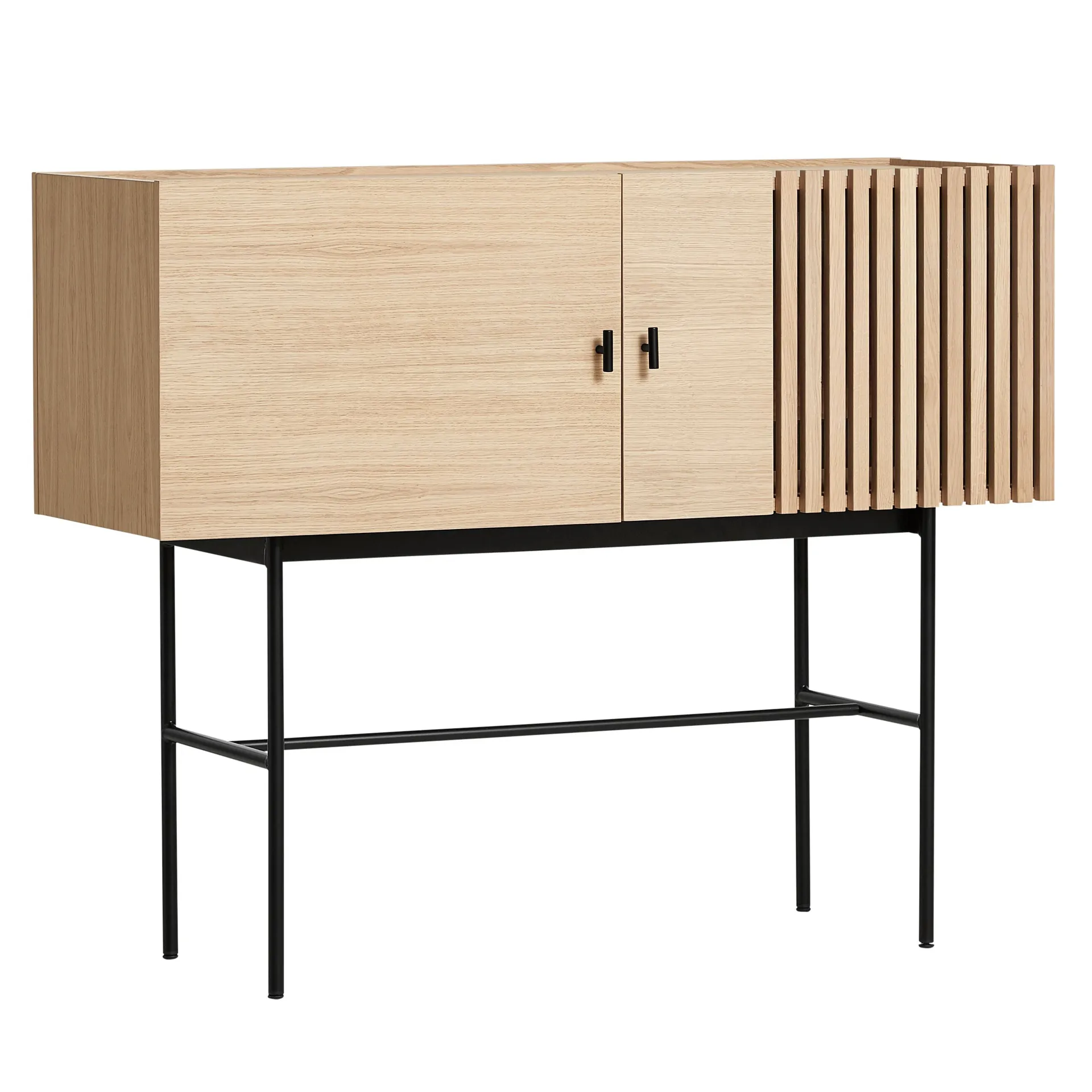 Mesa de apoio Array, 120cm, Carvalho pigmentado branco Woud