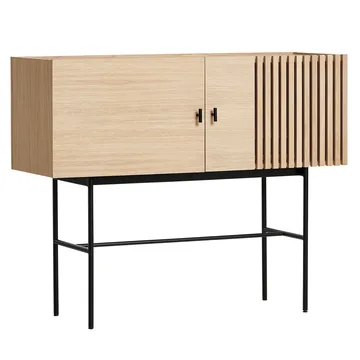 Mesa de apoio Array, 120cm - Carvalho pigmentado branco - Woud