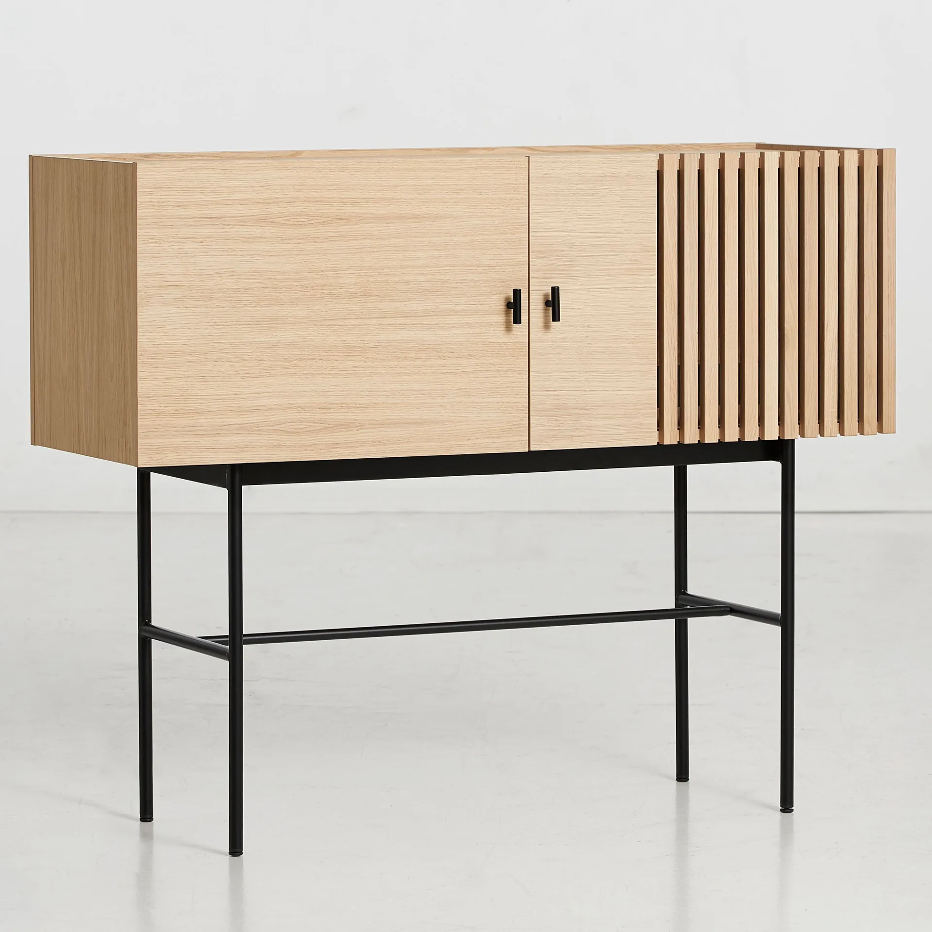 Mesa de apoio Array, 120cm, Carvalho pigmentado branco Woud