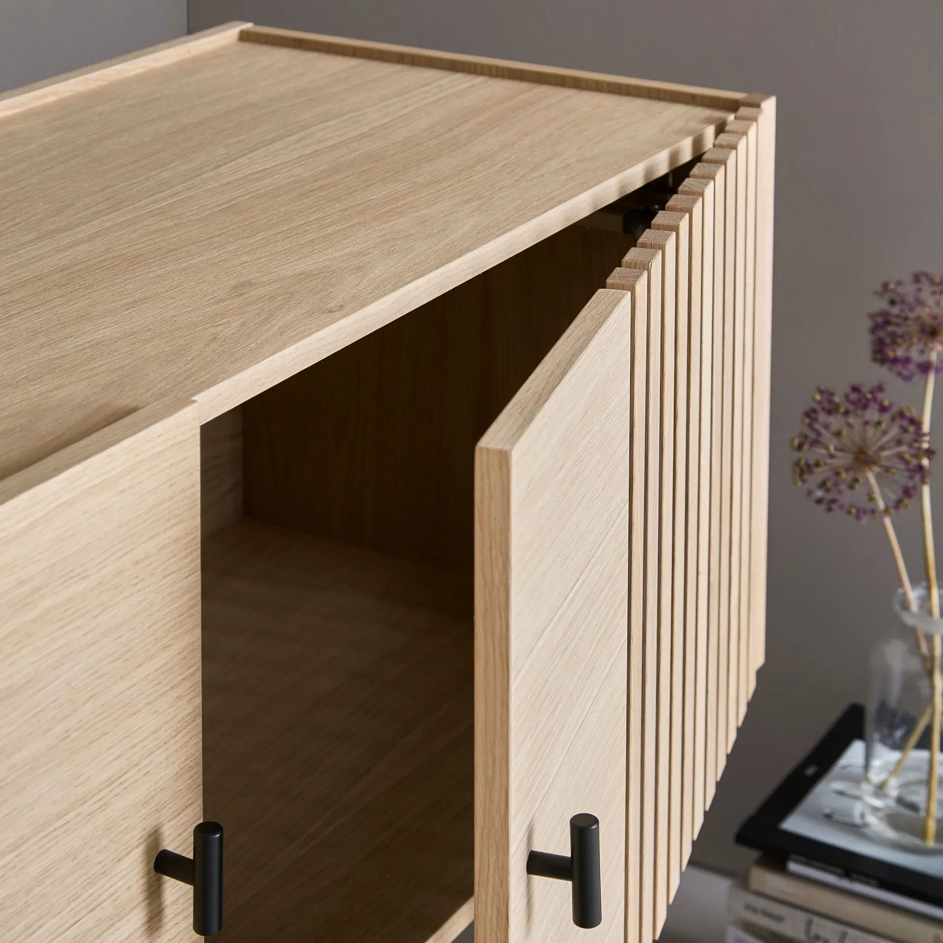 Mesa de apoio Array, 120cm, Carvalho pigmentado branco Woud