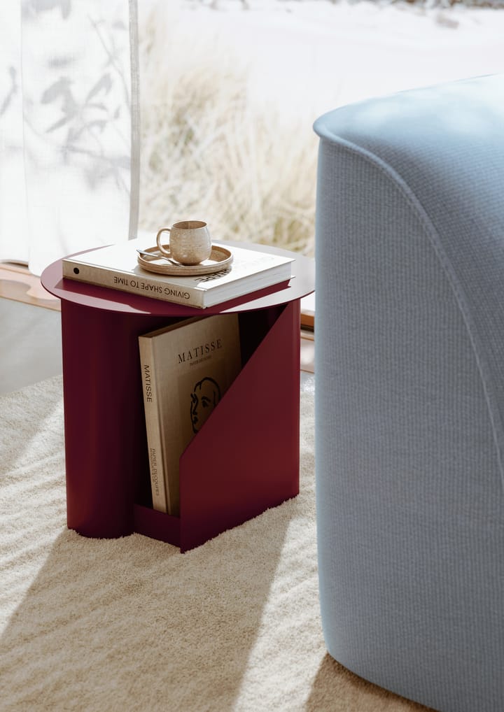 Mesa de apoio Sentrum, Vermelho escuro Woud
