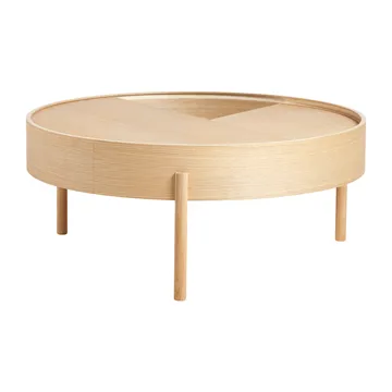 Mesa de centro ArcØ89 cm  - Carvalho pigmentado branco - Woud