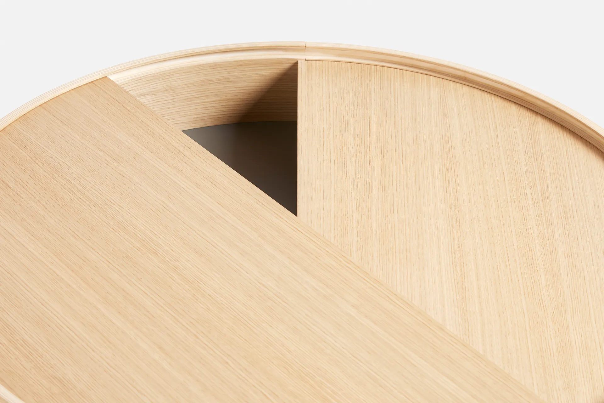 Mesa de centro ArcØ89 cm , Carvalho pigmentado branco Woud