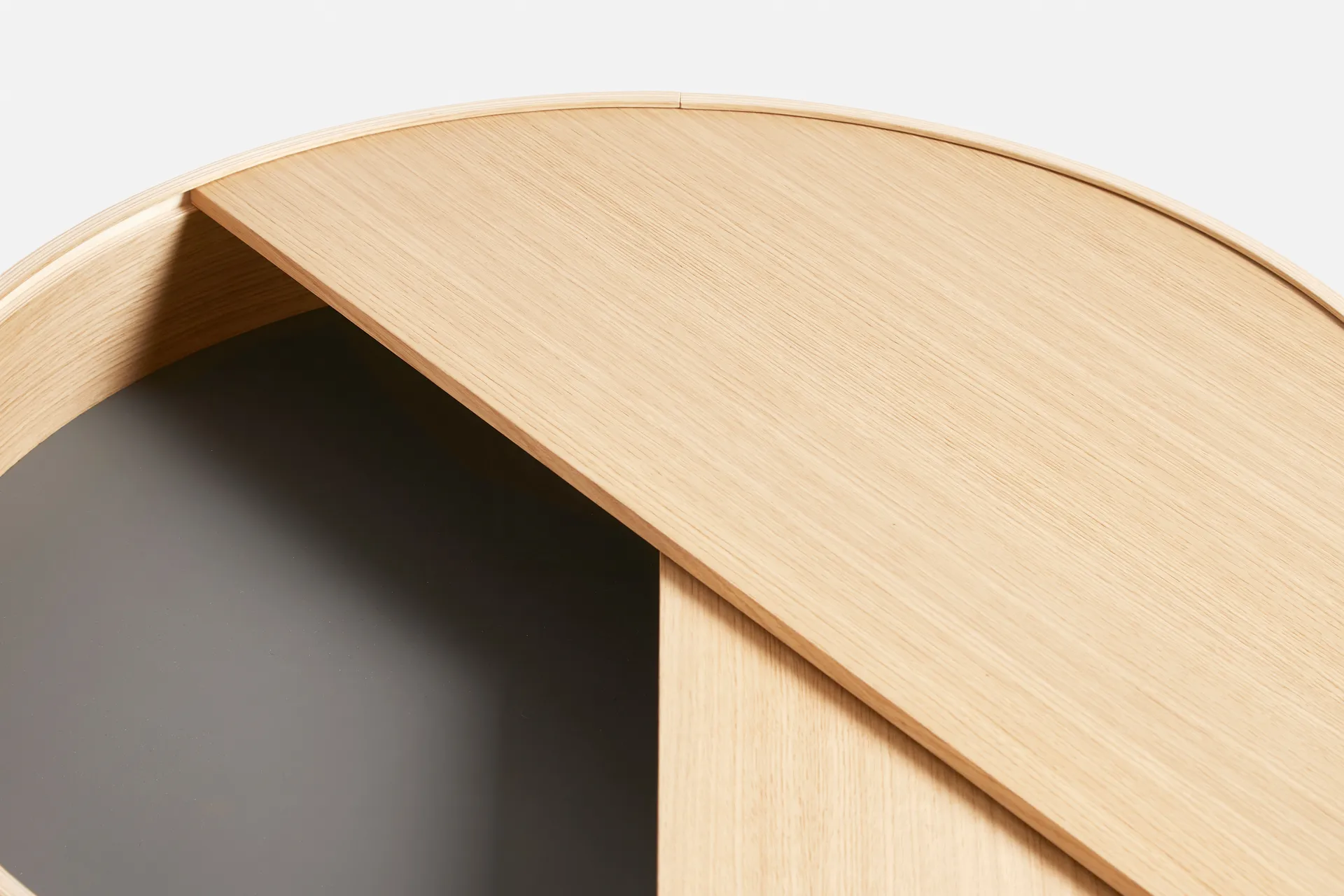 Mesa de centro ArcØ89 cm , Carvalho pigmentado branco Woud