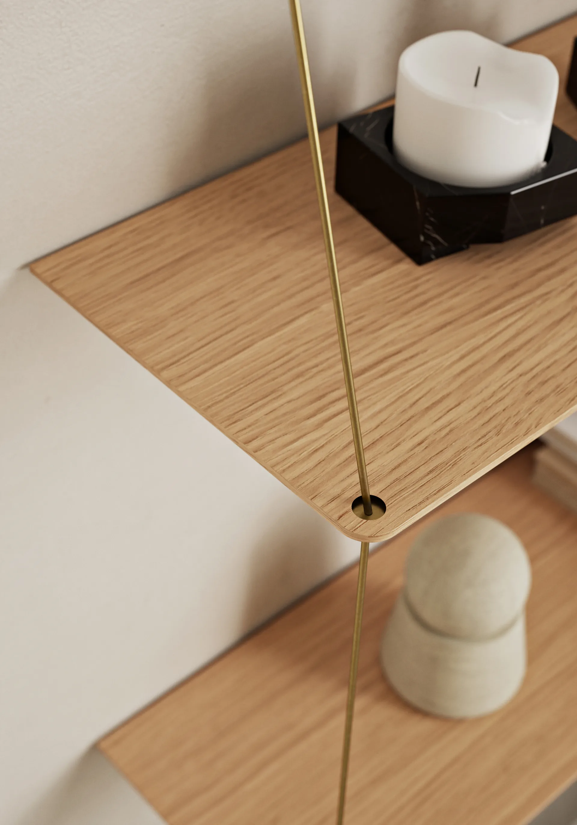 Prateleira de parede Stedge 80 cm, Carvalho Woud