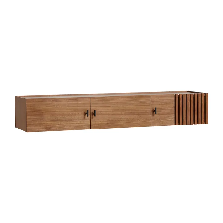 Sideboard Array montada na parede, 150 cm - Nogueira - Woud