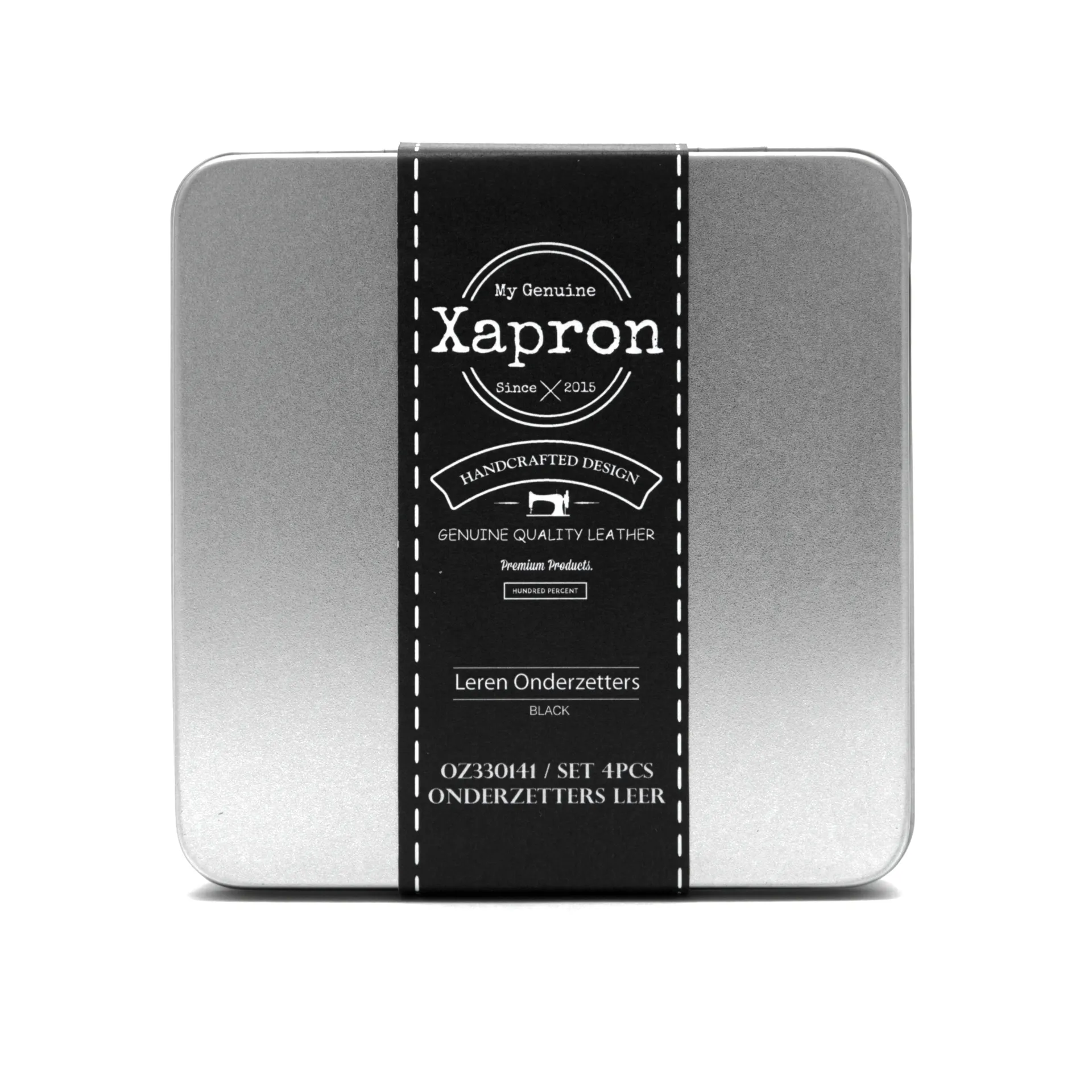 Base para copos Cuba 4 un., Preto Xapron