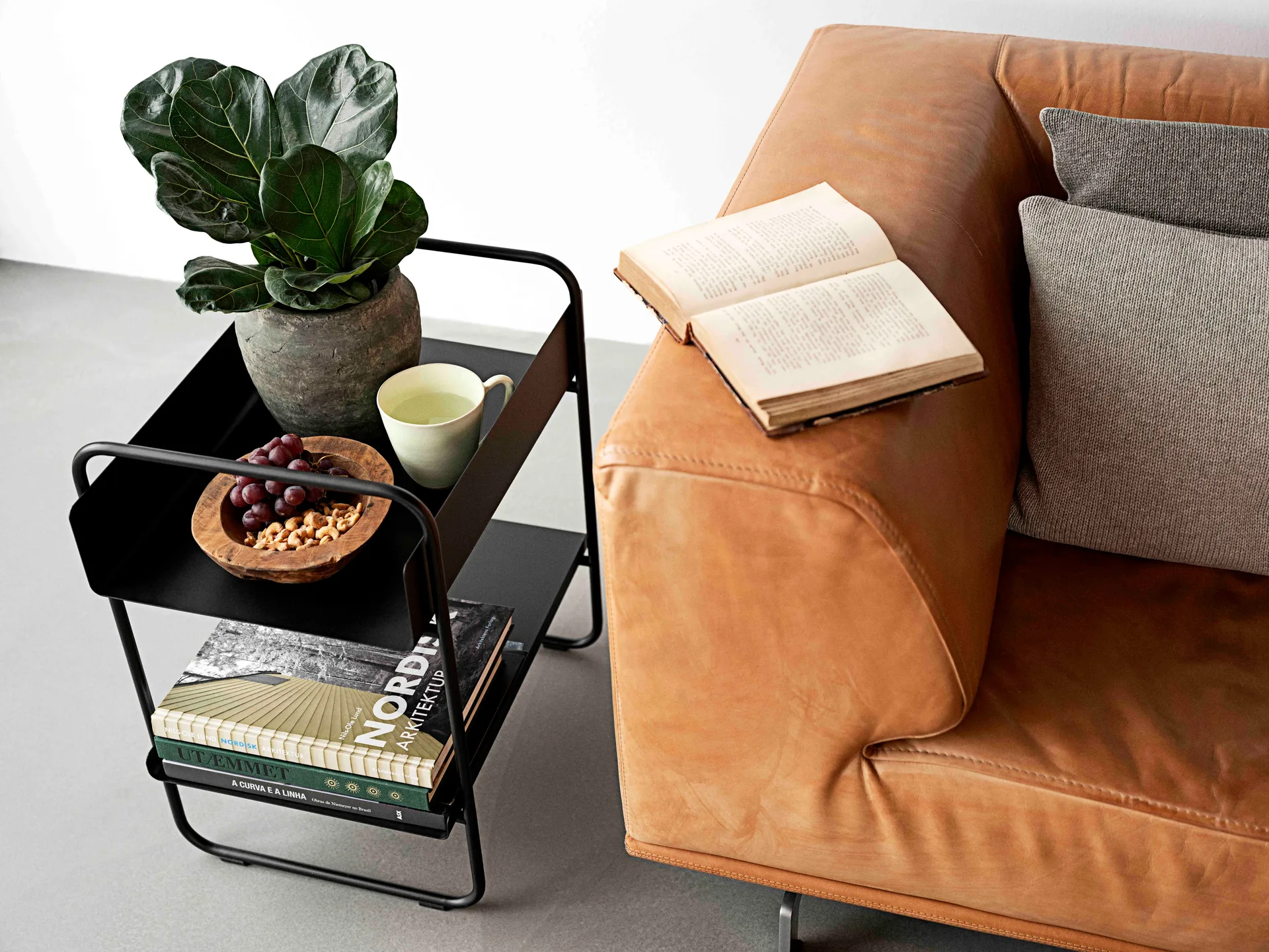 A-Console Mesa 48x35.6x55.5 cm, Preto Zone Denmark