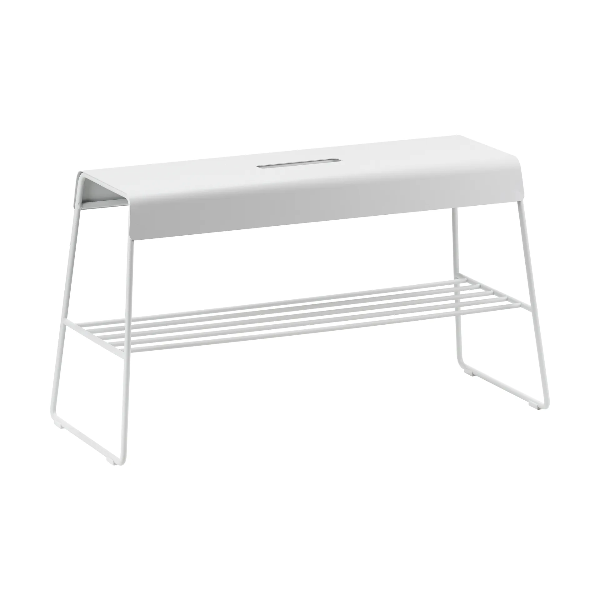 Banco A-bench outdoor com prateleira 45 cm, Soft Grey Zone Denmark