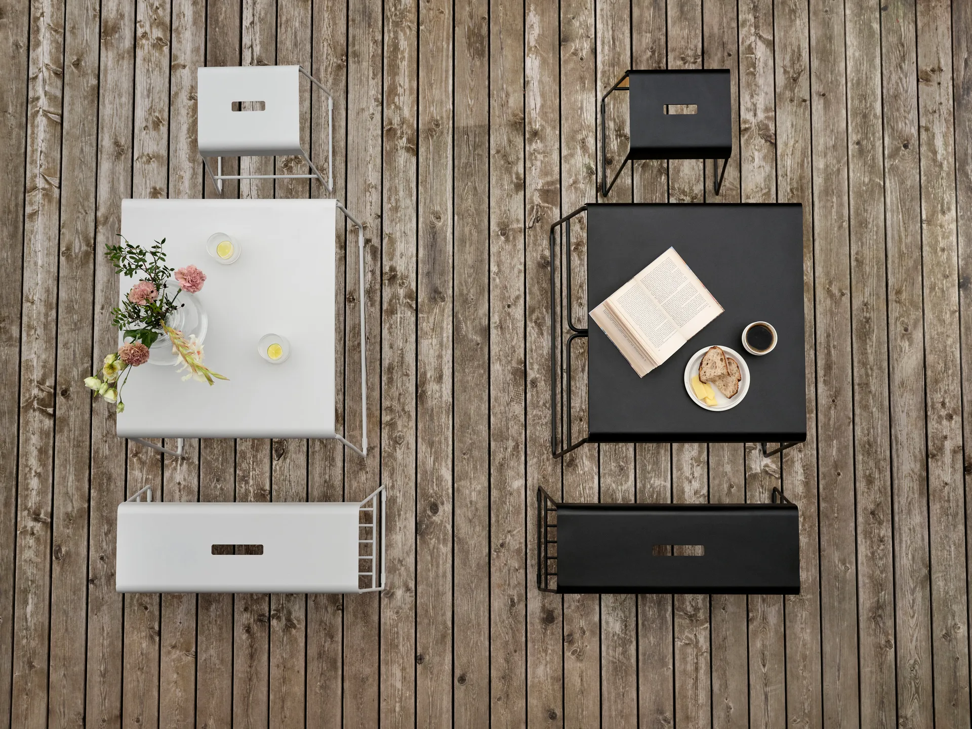 Banco A-stool outdoor 45 cm, Black Zone Denmark