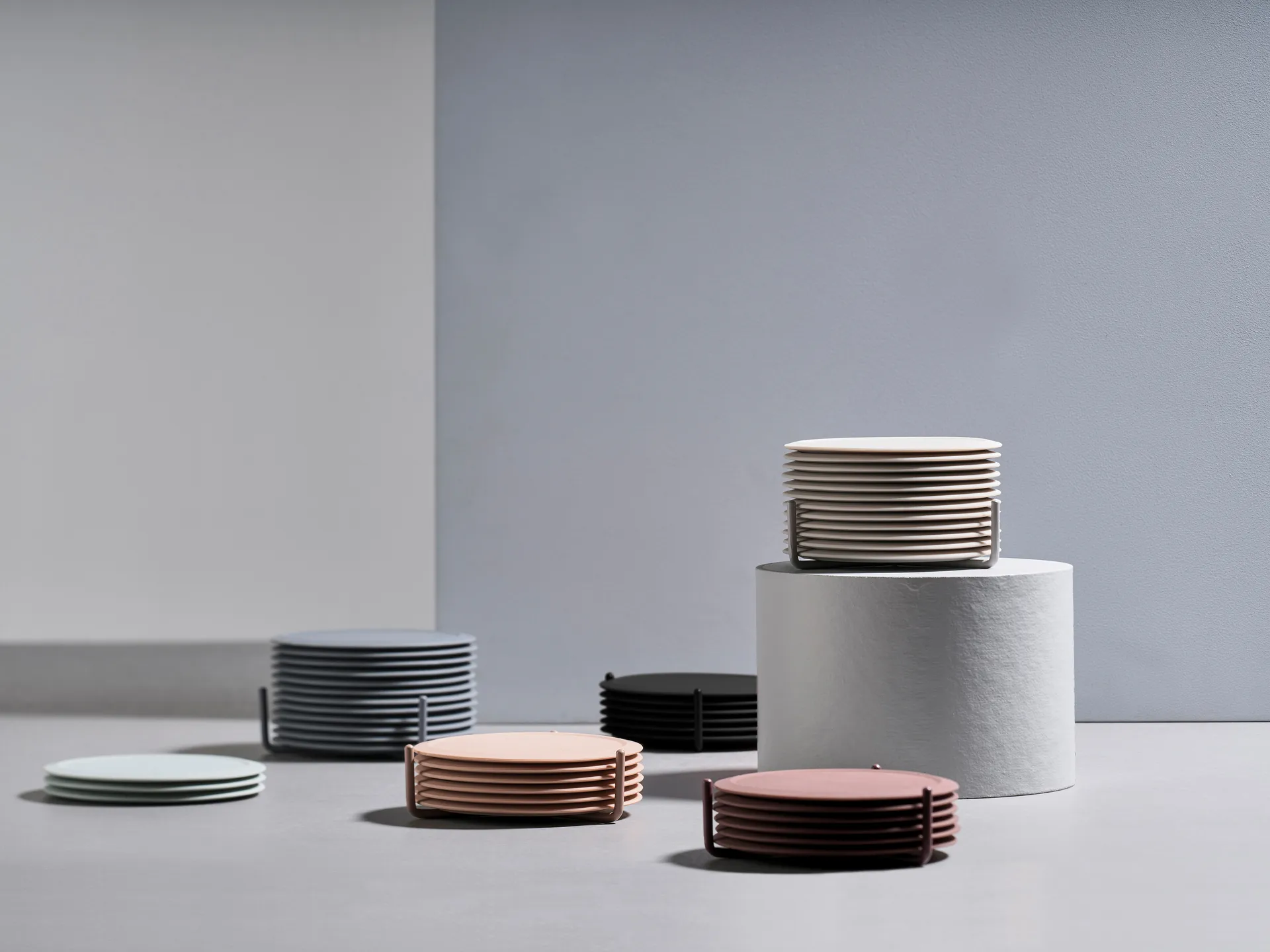 Base para copos Singles com suporte, 6 unid., Preto Zone Denmark