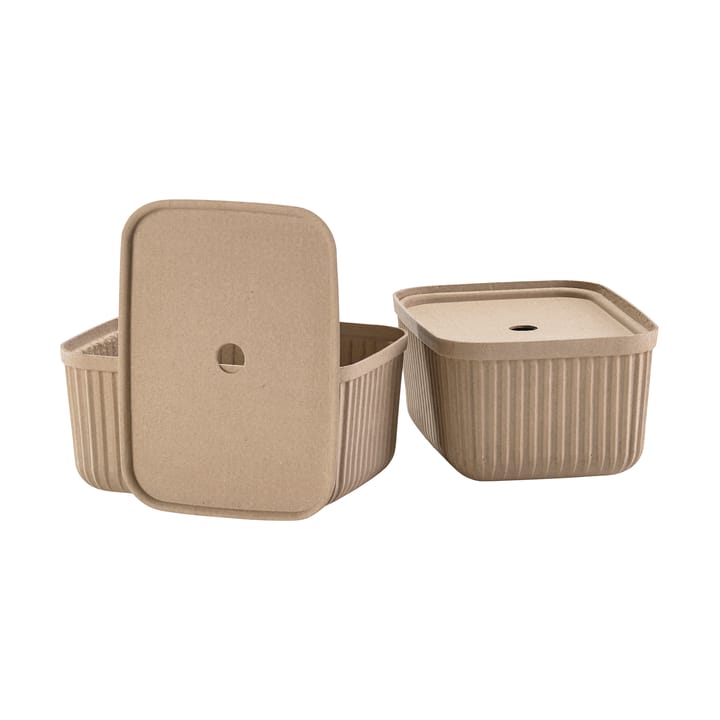 Caixa de armazenamento Pulp 23x32 cm 2 peças, Natural Brown Zone Denmark