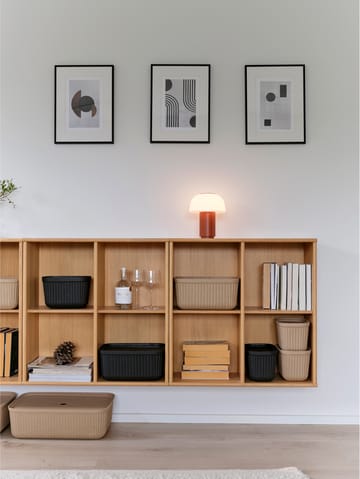 Caixa de armazenamento Pulp 23x32 cm 2 peças - Natural Brown - Zone Denmark