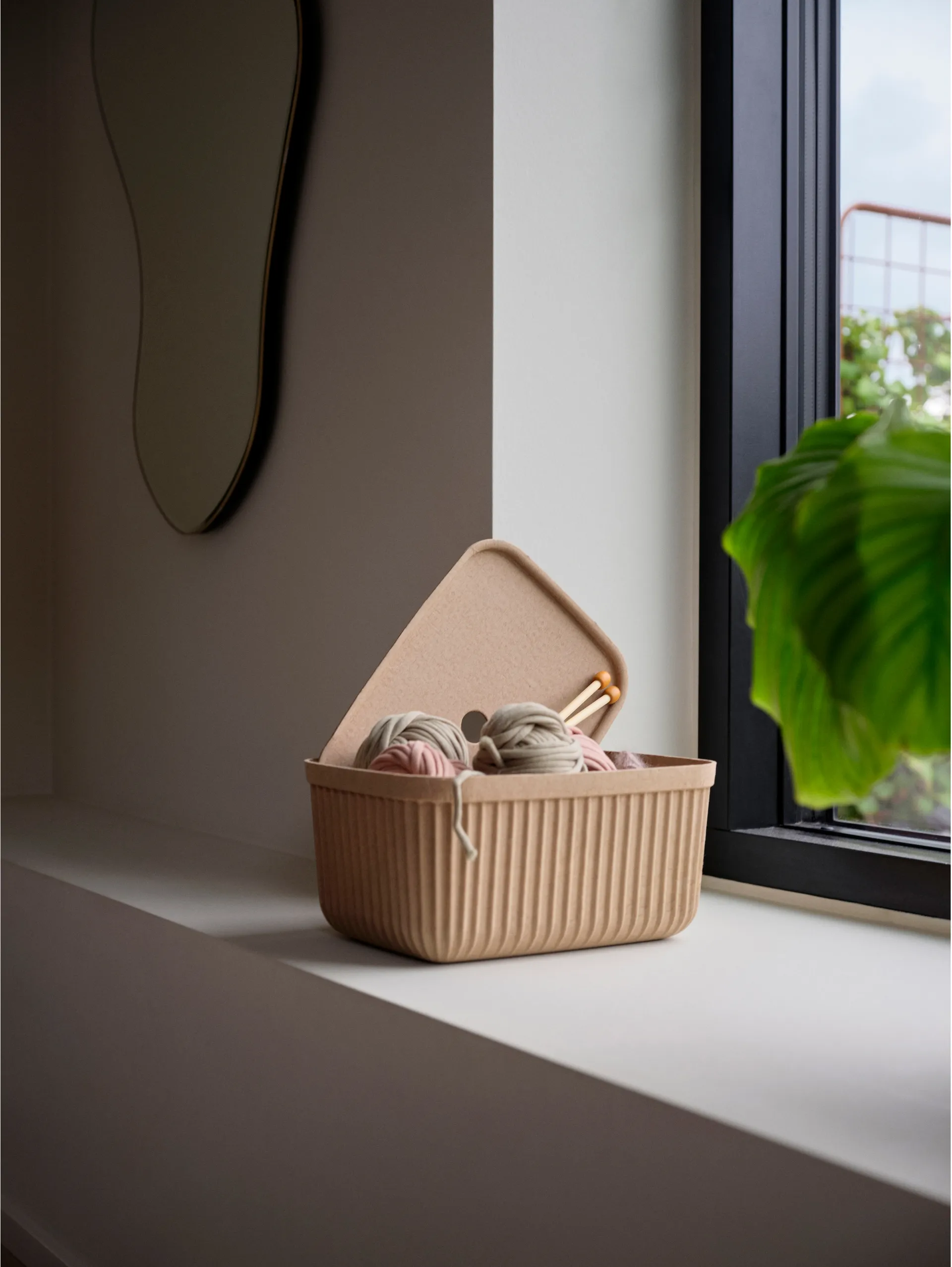 Caixa de armazenamento Pulp 23x32 cm 2 peças, Natural Brown Zone Denmark