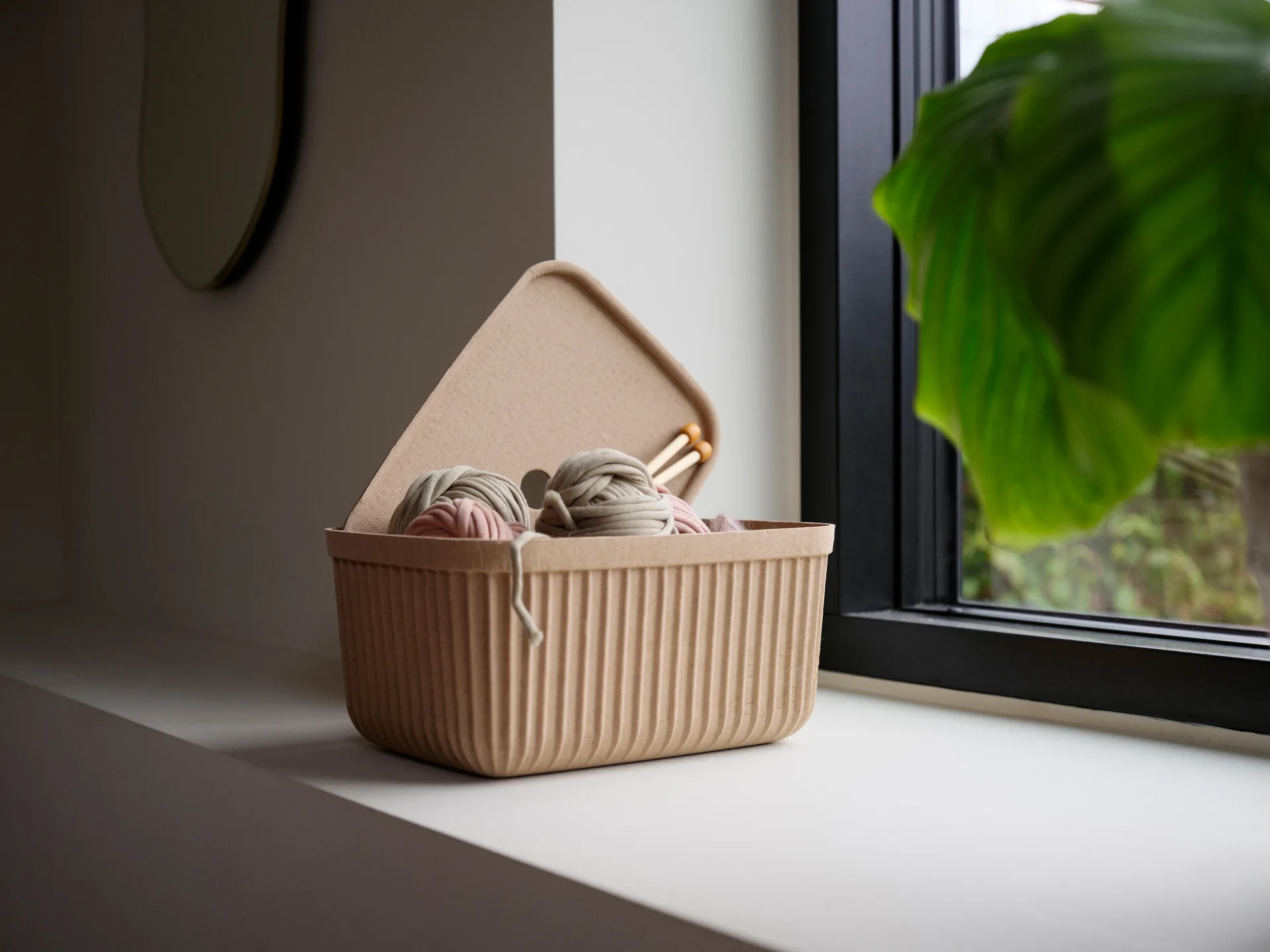 Caixa de armazenamento Pulp 23x32 cm 2 peças, Natural Brown Zone Denmark