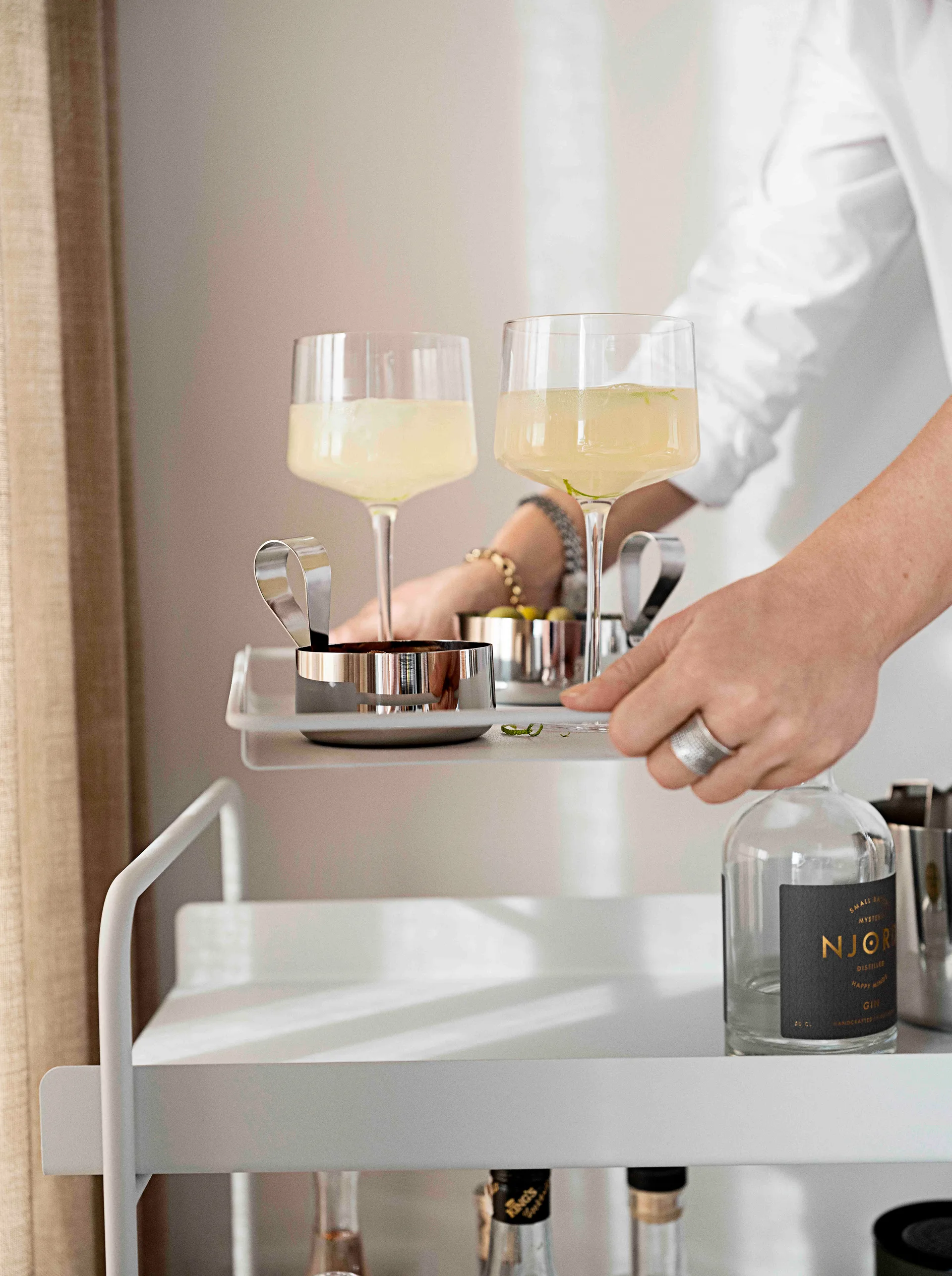 Carrinho A-Cocktail , soft cinzento Zone Denmark