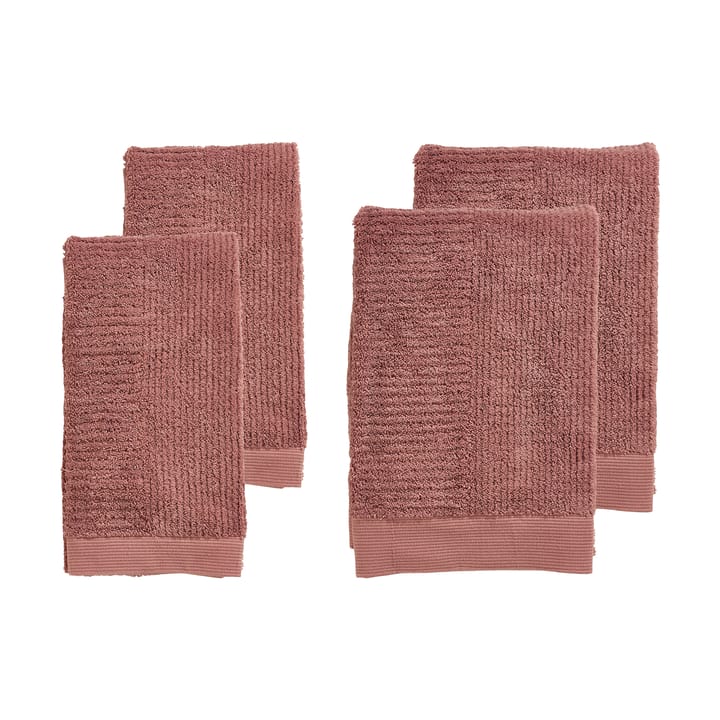 Classic conjunto de toalhas 4 peças - Vermelho alaranjado - Zone Denmark