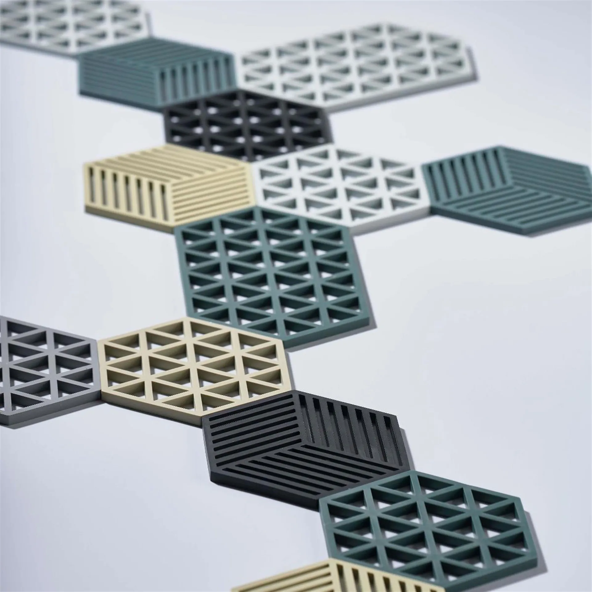 Descanso para panela Hexagon, warm grey Zone Denmark