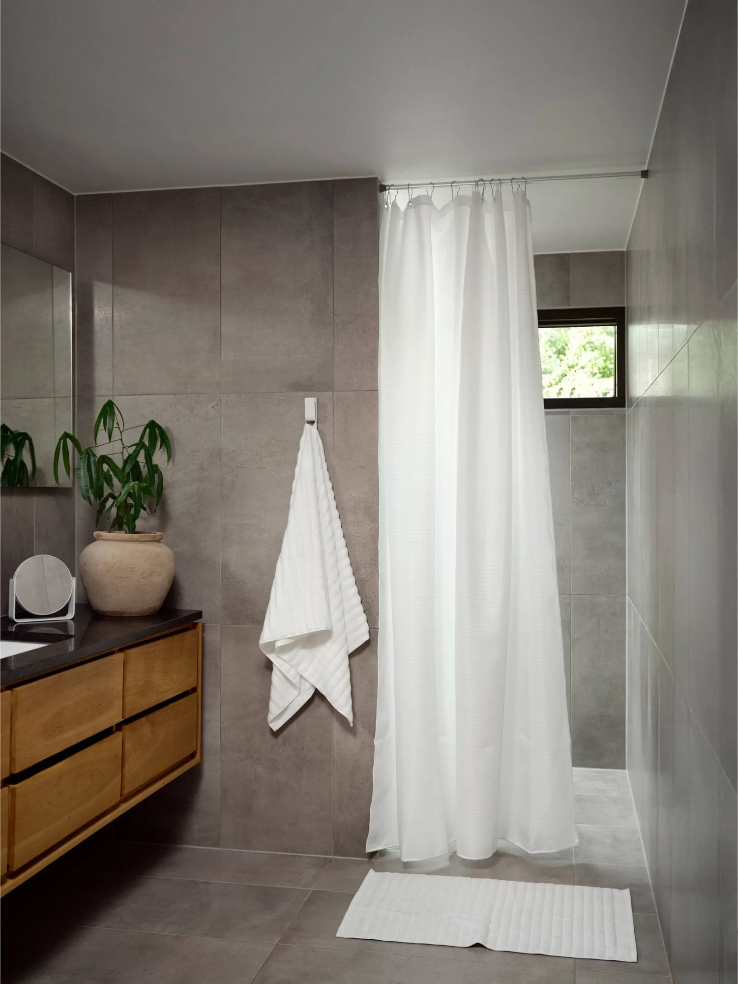 Lux cortina de duche, Branco, 180x220 cm Zone Denmark