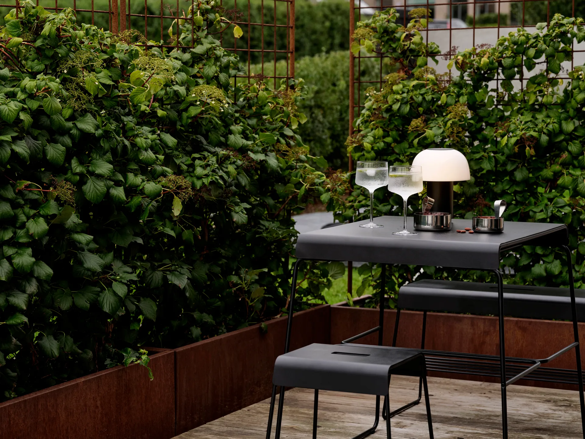 Mesa A-café table outdoor, Black Zone Denmark