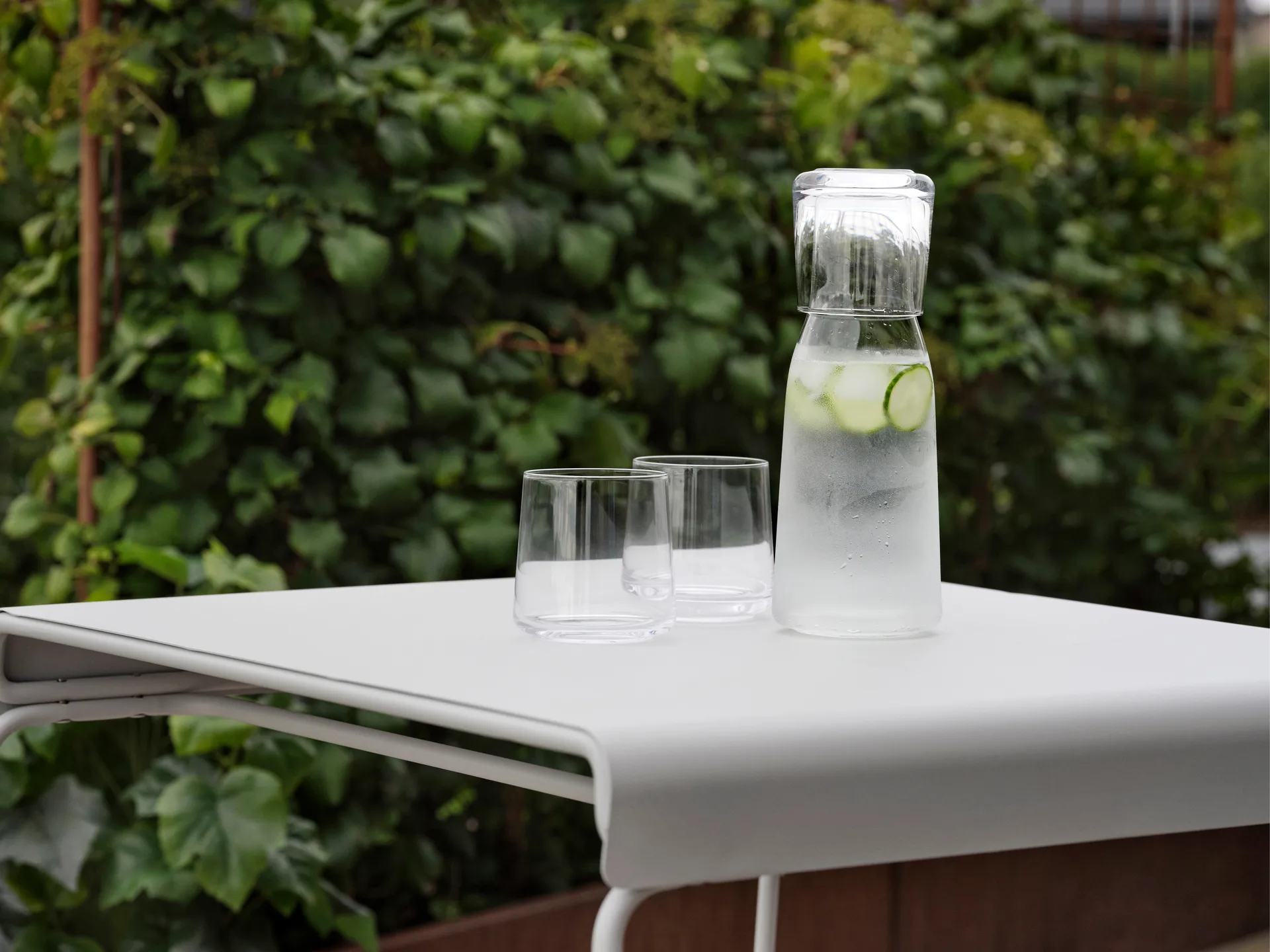 Mesa A-café table outdoor, Soft Grey Zone Denmark