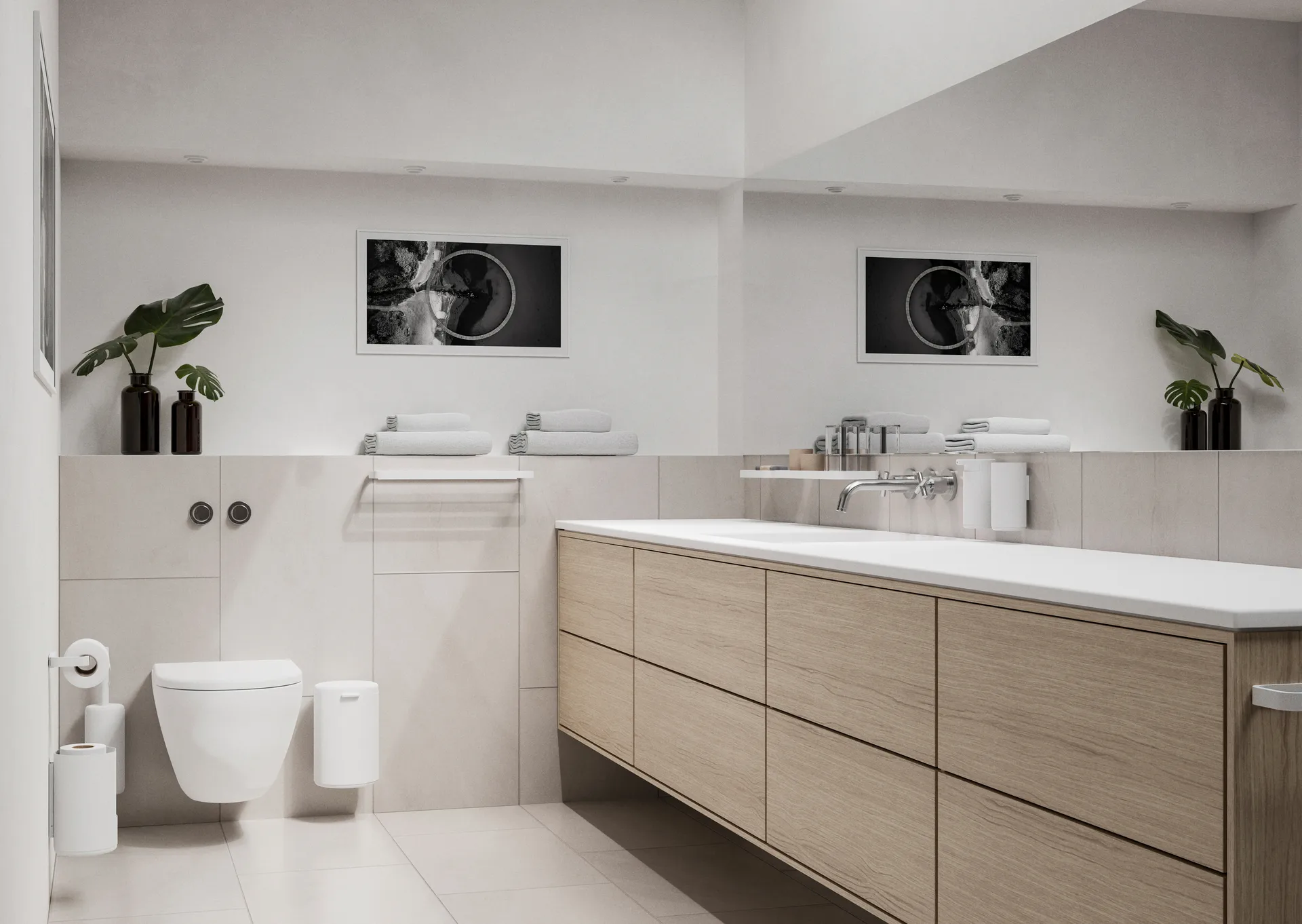 Piaçaba RIM - de parede 38,2 cm, Branco Zone Denmark