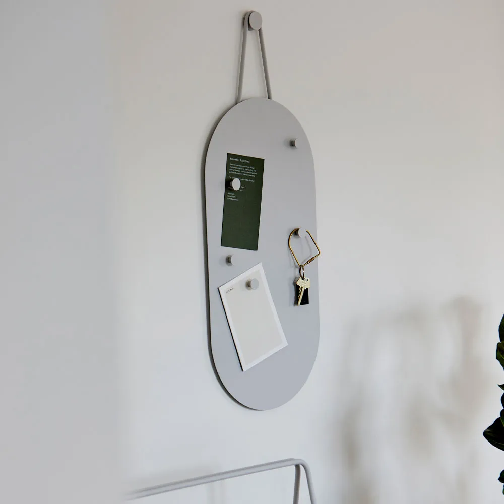 Quadro de avisos A-Bulletin Board, cinzento soft, incluí ímanes  Zone Denmark