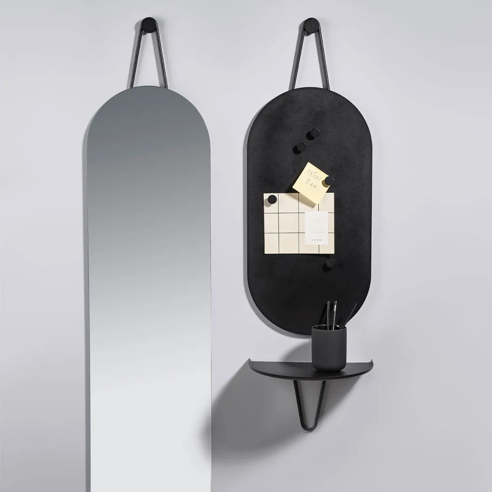 Quadro de avisos A-Bulletin Board, preto, incluí ímanes  Zone Denmark