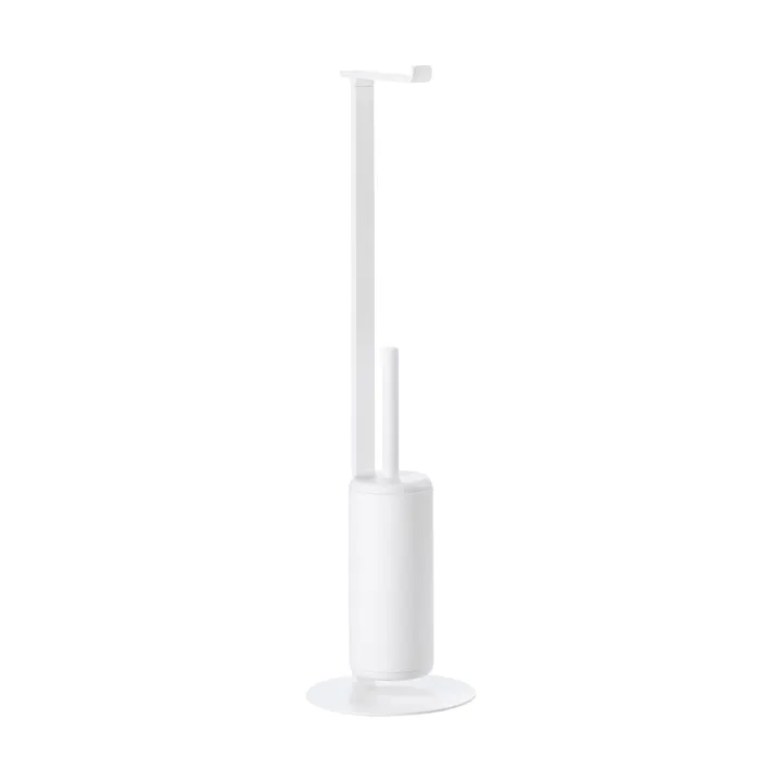 Rim suporte de papel higiénico com escova - Branco - Zone Denmark