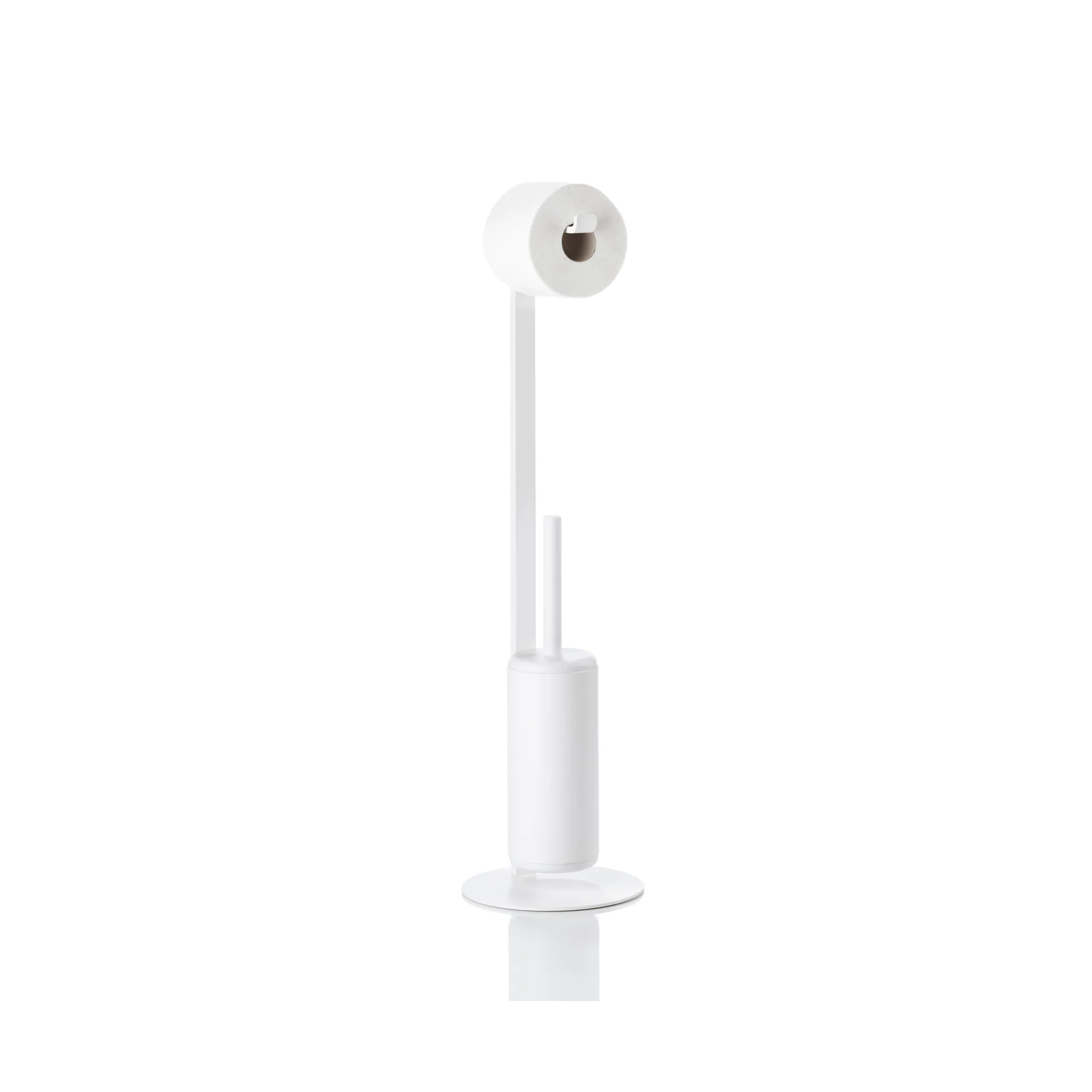 Rim suporte de papel higiénico com escova, Branco Zone Denmark