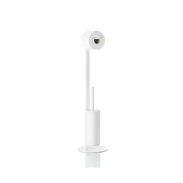Rim suporte de papel higiénico com escova - Branco - Zone Denmark