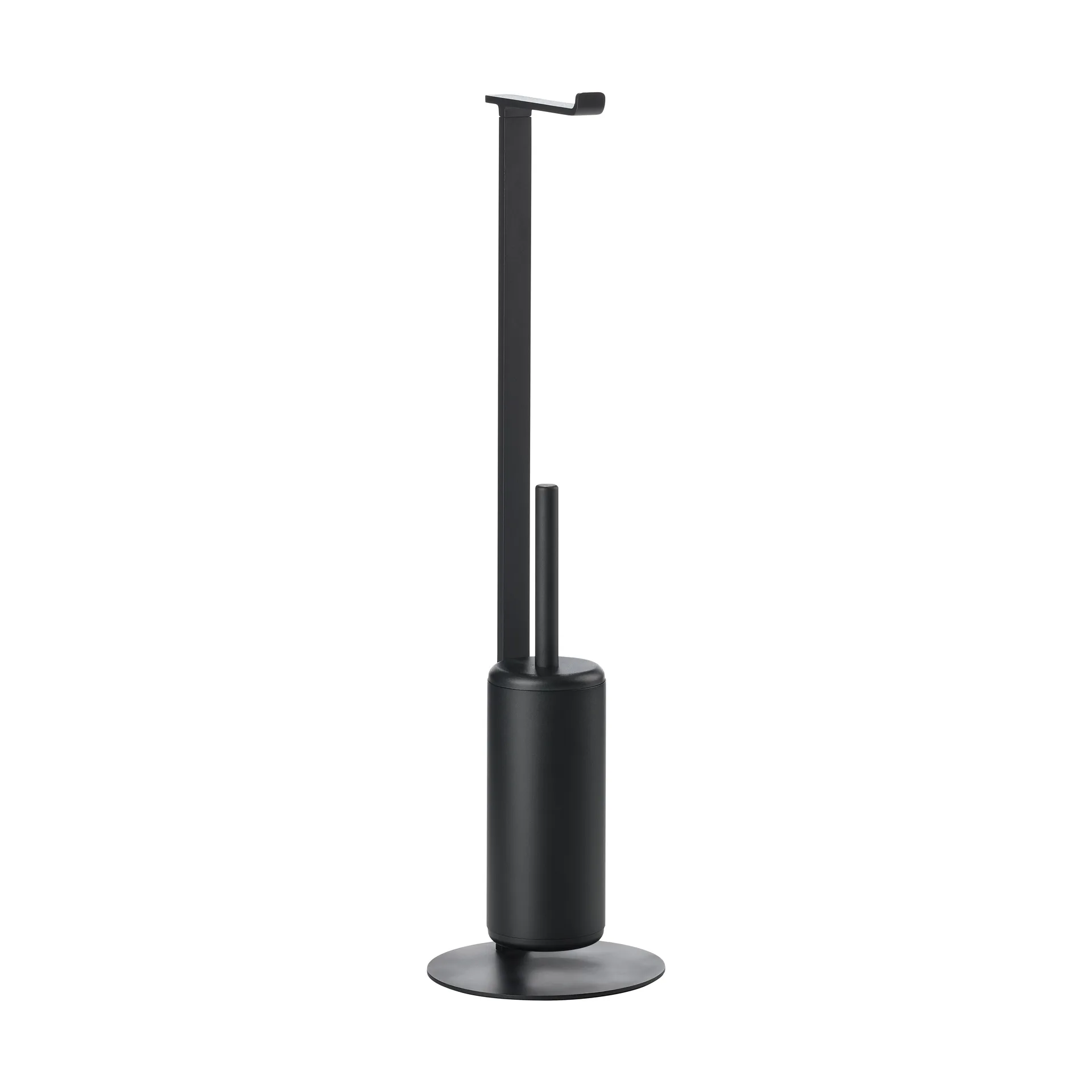 Rim suporte de papel higiénico com escova, Preto Zone Denmark
