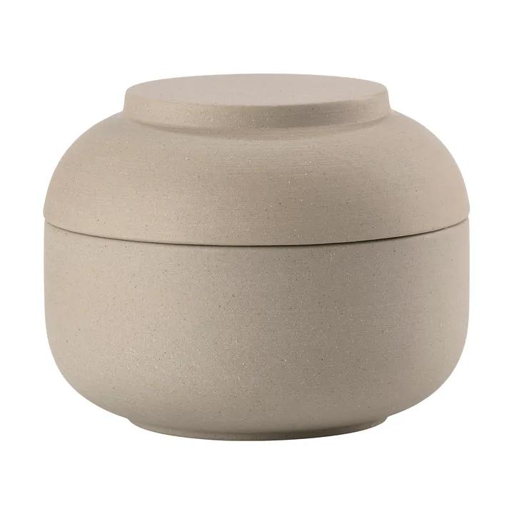 Sensu jarra com tampa Ø10,5x7,5 cm - Taupe - Zone Denmark