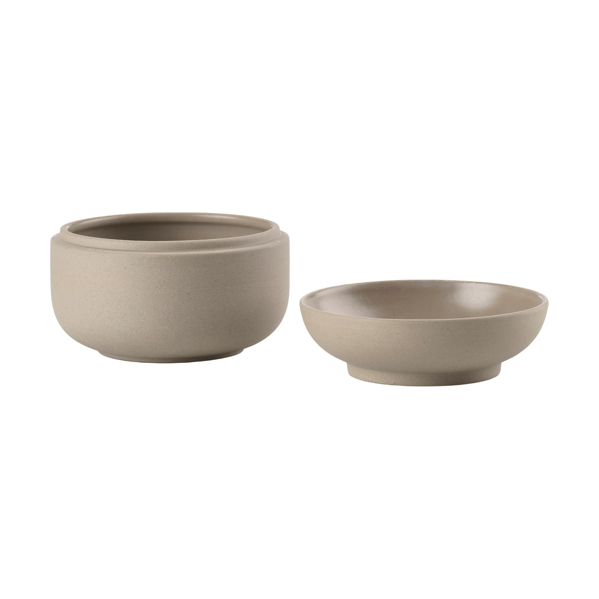 Sensu jarra com tampa Ø10,5x7,5 cm, Taupe Zone Denmark