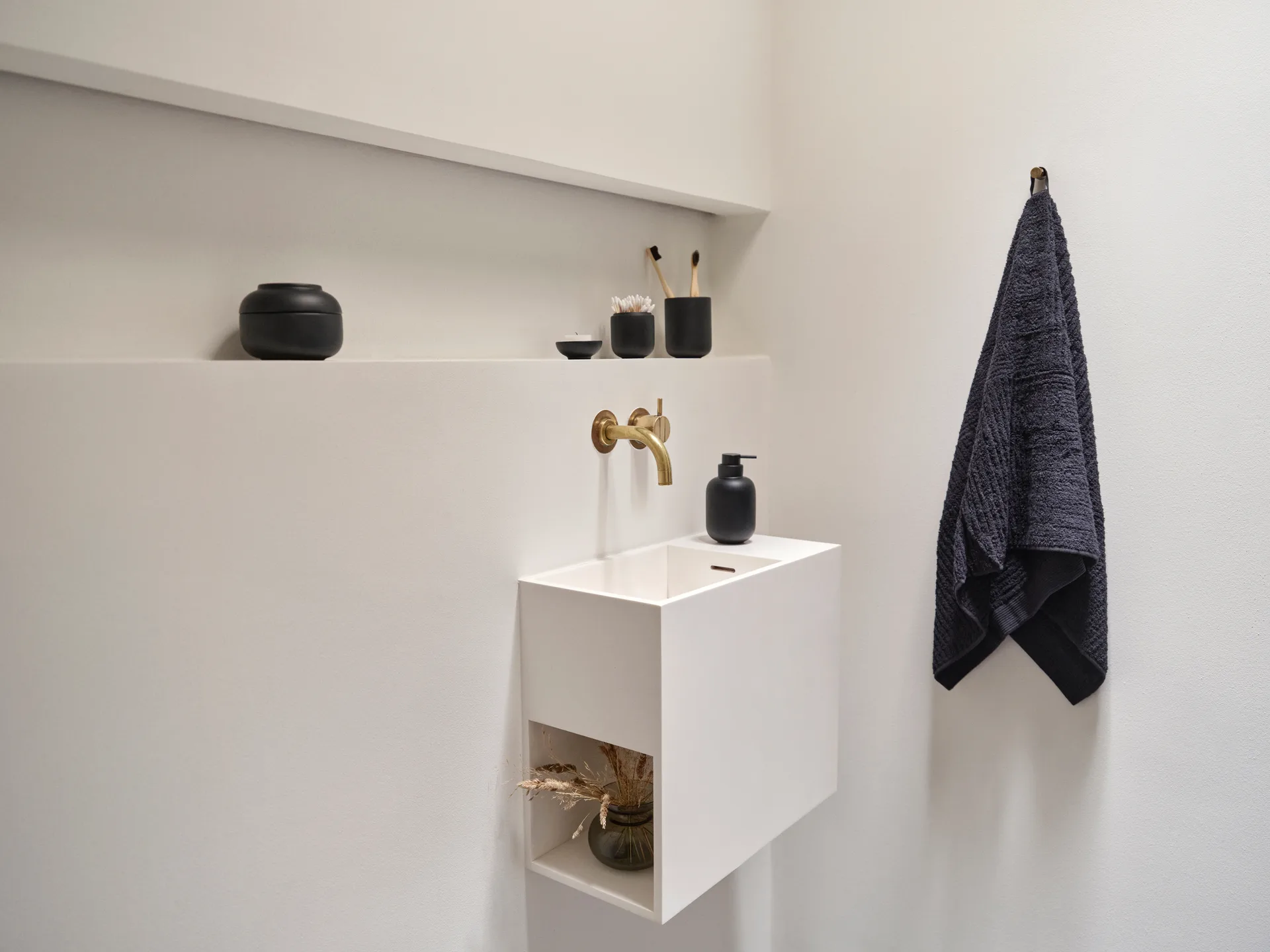 Sensu jarra com tampa Ø6,5x9 cm, Preto Zone Denmark